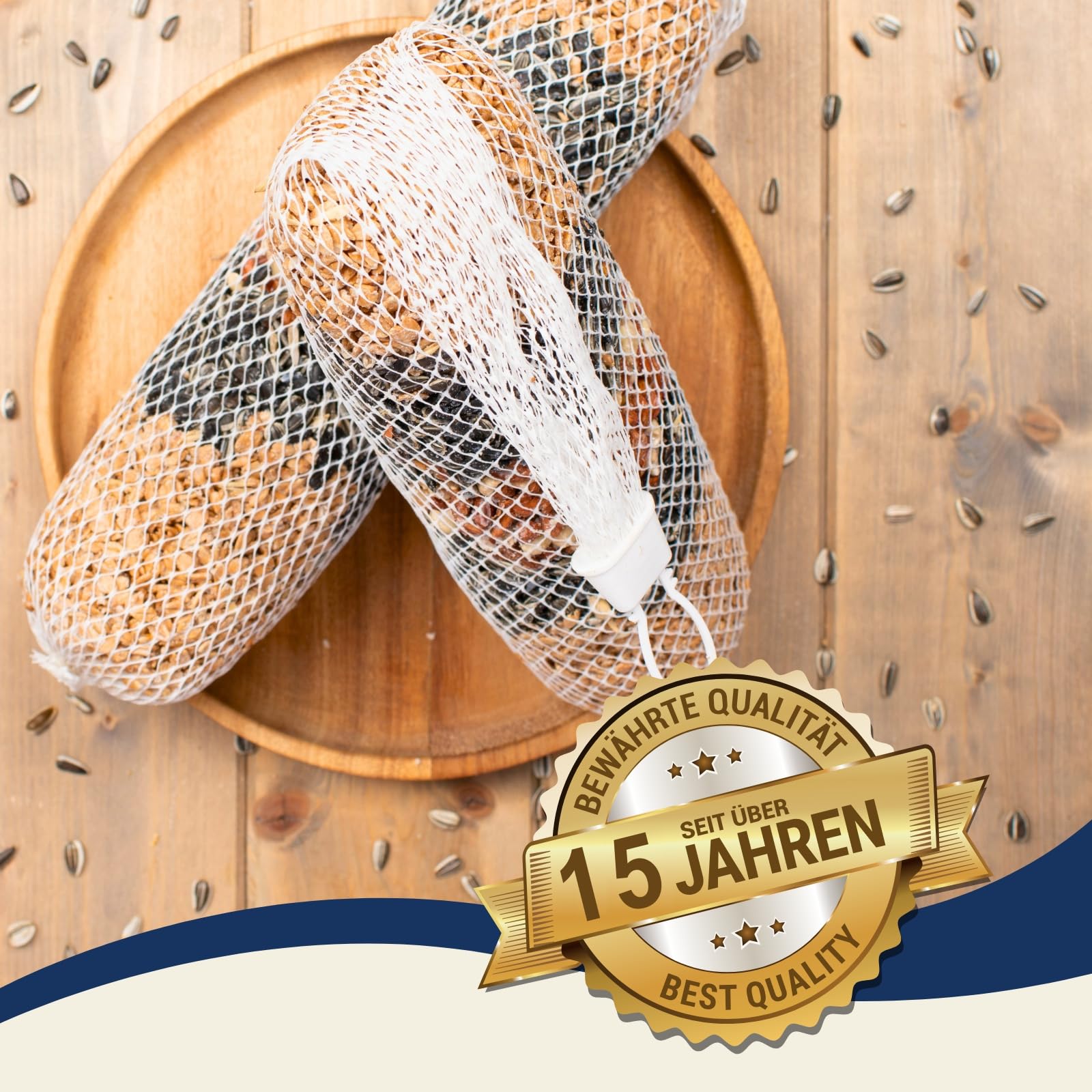 Lyra Pet® 3 x 4 STK. Riesen-Futterstange je 600 g Vogelfutter Wildvögel | Energiequelle für Wildvögel im Sommer & Winter - Ideal für Balkon & Terrasse - Nährstoffreich & dekorative Mischung