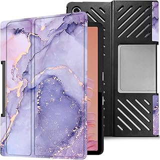 Robustrion Cover Case for Lenovo Tab Plus 11.5 inch Cover, Flip Cover Case for Lenovo Tab Plus 11.5 inch - Marble Lilac-picture-13