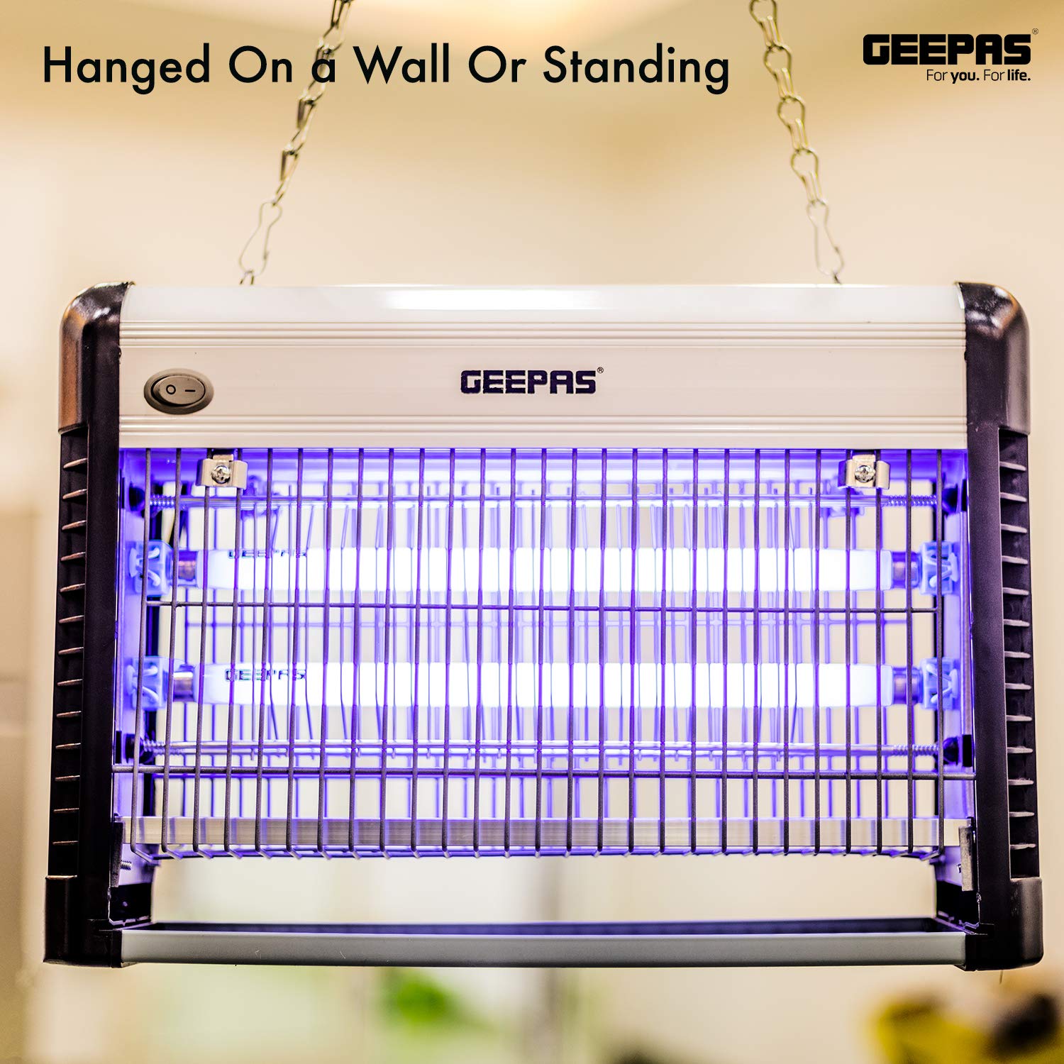 Geepas Fly and Insect Killer Powerful Fly Zapper 10W UV Light