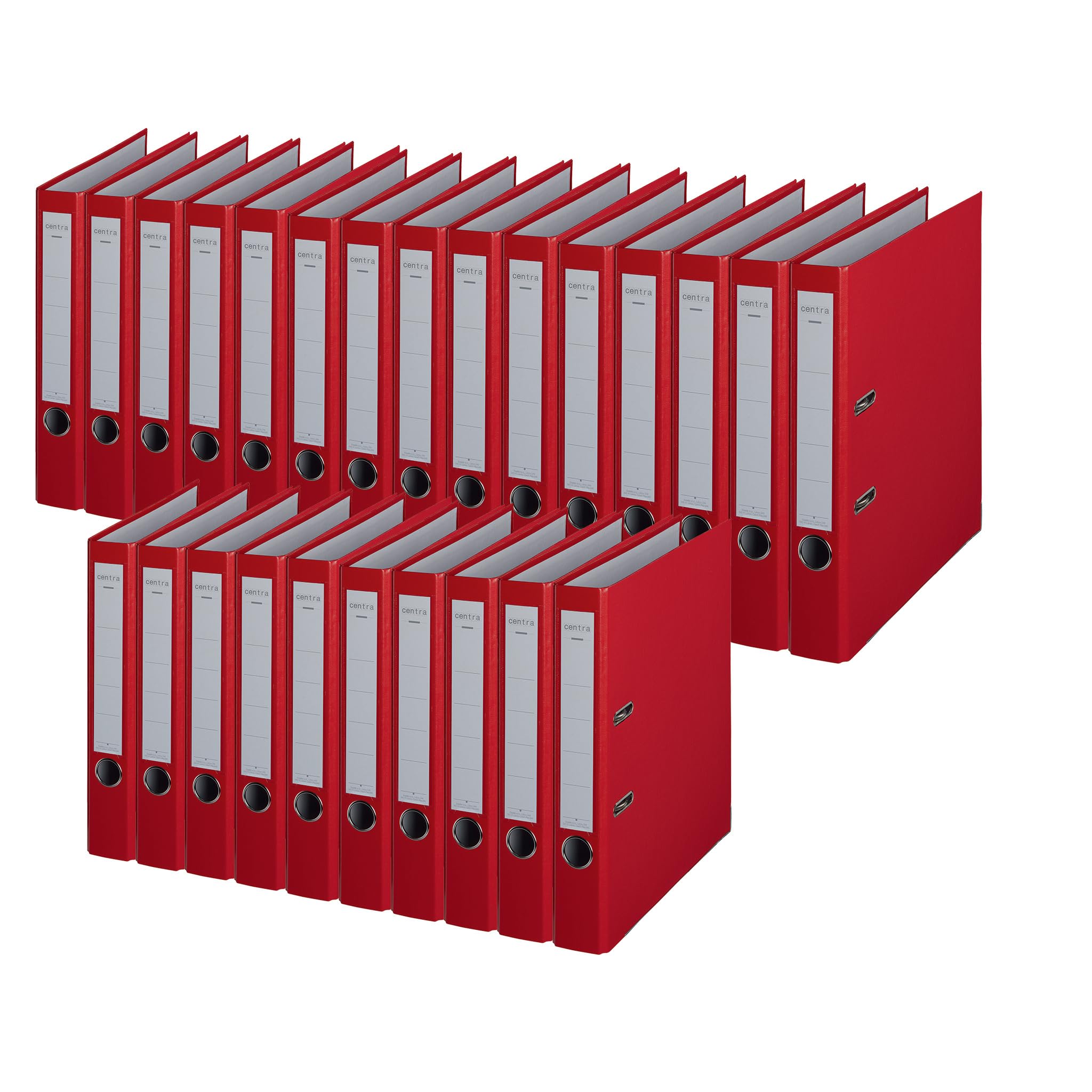 Centra Chromos A4 50mm Lever Arch File - Red (Pack of 25)