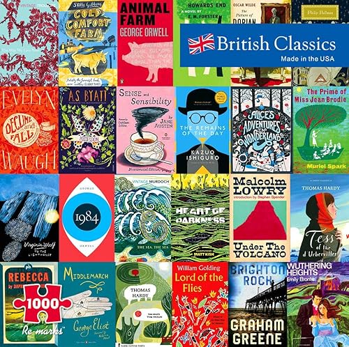 Re-marks British Classics - Rompecabezas literario de 1000 piezas para todas las edades