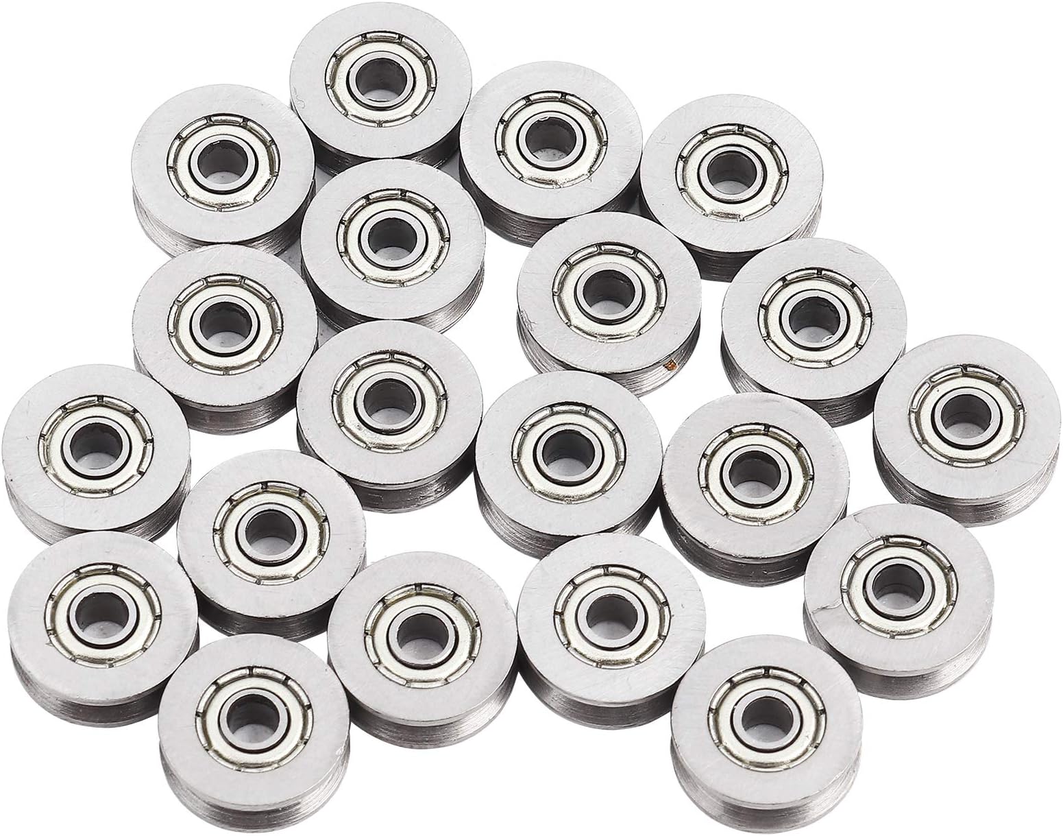 Respicefinem Roulement Bille Linear Bearings And Rails 9.0×7.0×1.0 20Pcs V623Zz V Bearing Pulley For Rail Track Linear Motion System 3X12X4Mm Pulley Linear Bearings And Rails