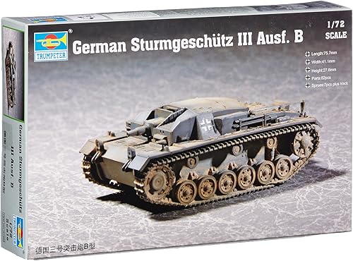 Trumpeter 1/72 Tanque alemán Sturmgeschutz III Ausf B