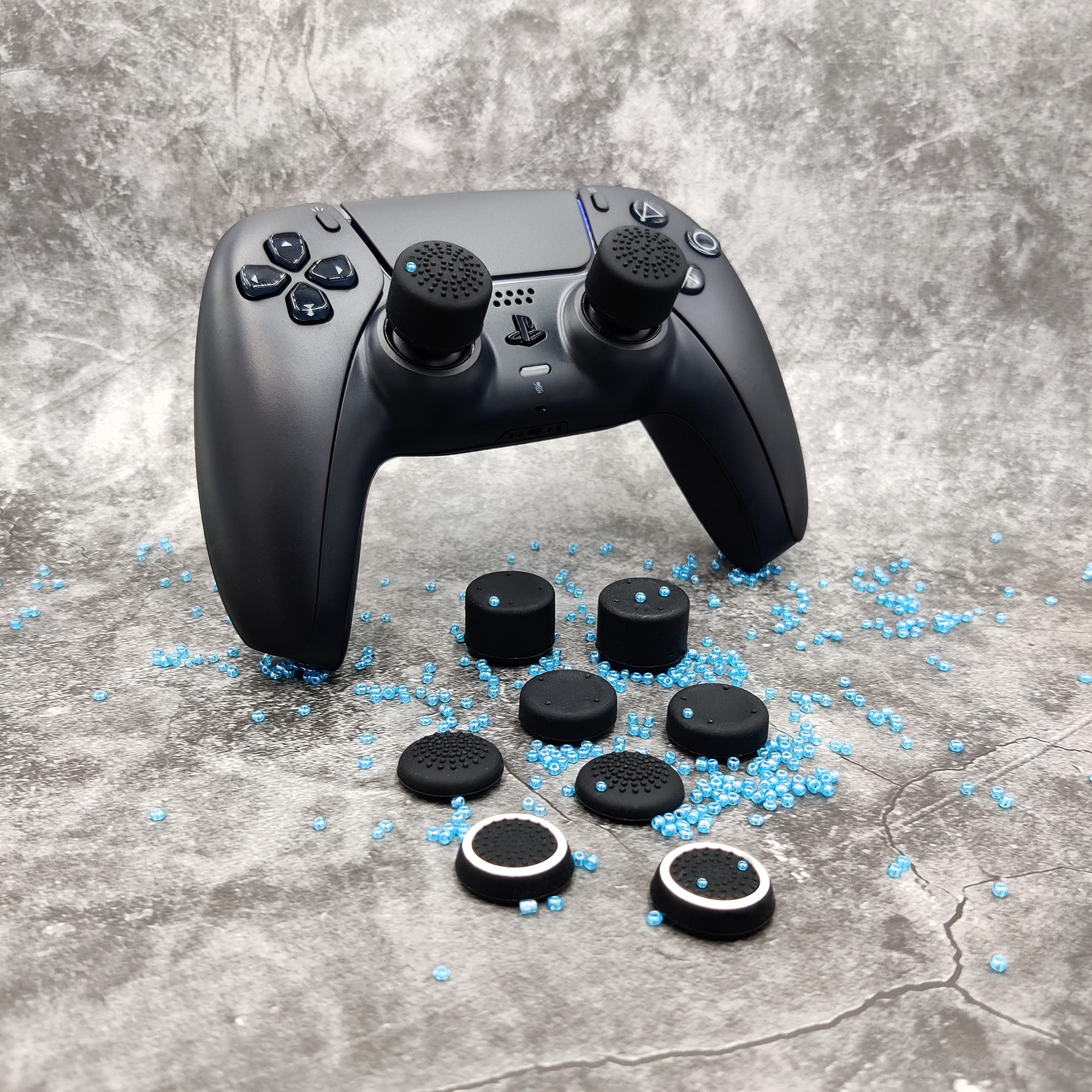 MatoSan Juego de Accesorios de empuñadura de caperuza Mayor Asistencia de puntería para los Accesorios de protección del Joystick de los Palos del Controlador PS5 PS4 | Gaming Boost y Mejor precisión