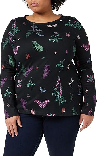 Joules Womens Harbour Print Long Sleeve Jersey Top