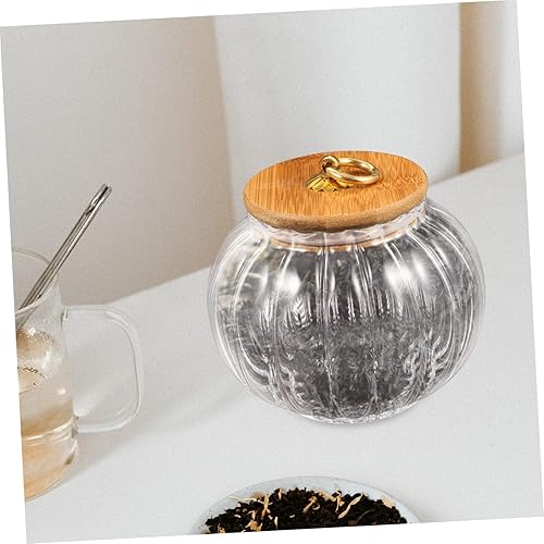 Miniatura 4 de BESTOYARD Tarro de cristal de calabaza 3pcs Cereales Pasta