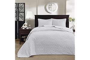 Madison Park Oversized Queen Quilt Set - Damask Design