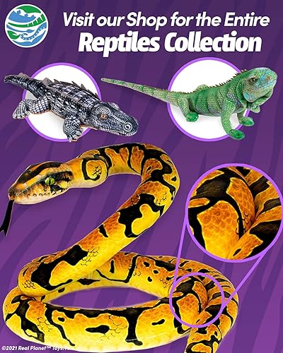 Miniatura 4 de Real Planet Juguete de peluche de reptil regalo realista de animal de peluche para niños de todas las edades, peluche único de reptil Iguana,