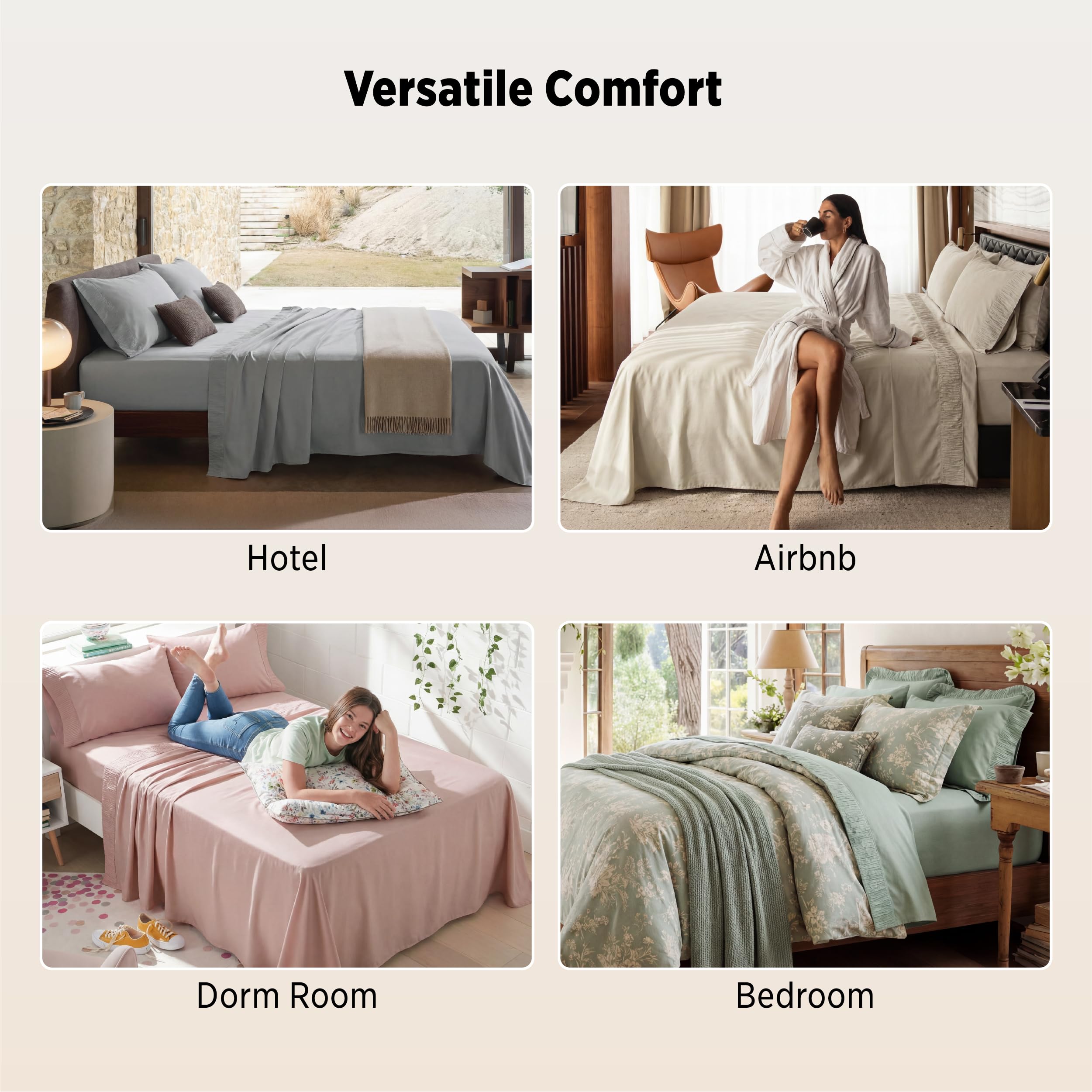 Amazon.com - Bedsure King Size Sheets Set - 4 Pieces Soft