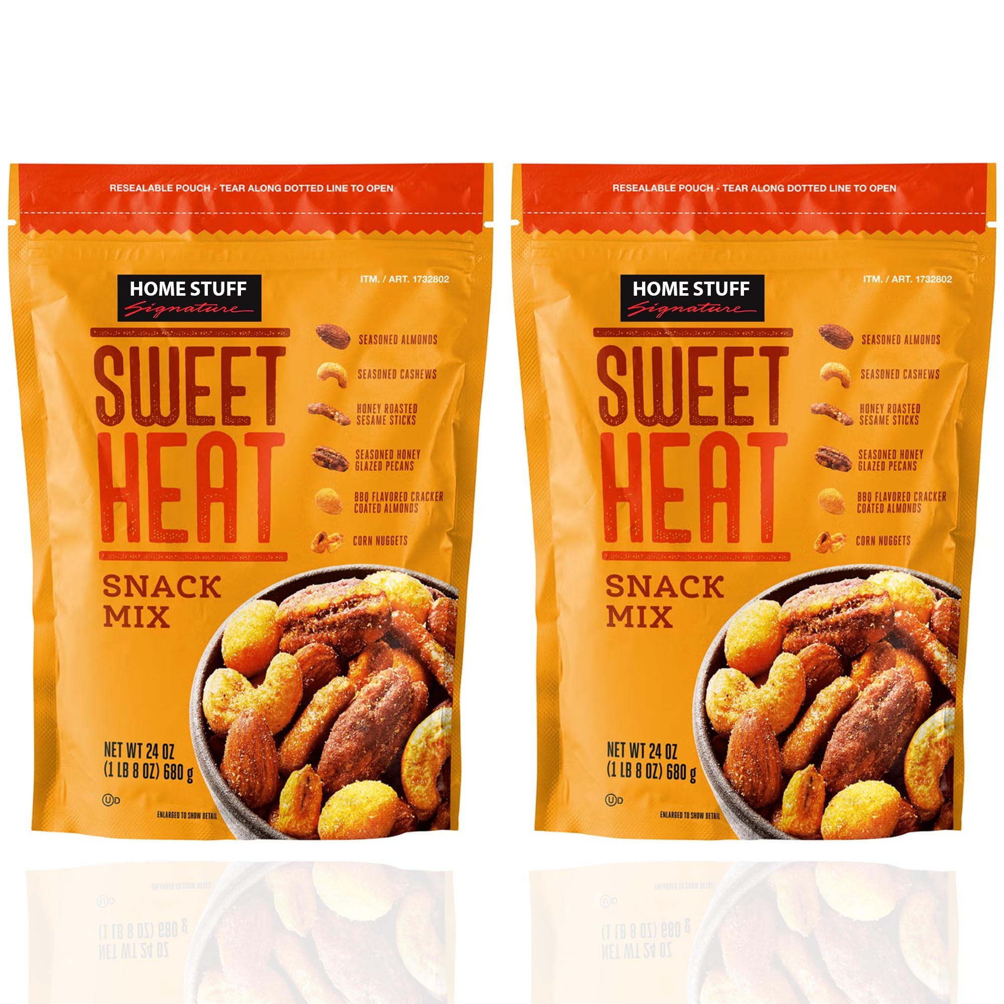 Sweet Heat Snack Mix 24 oz Kirkland Crunchy Savory Spicy Snack (Pack of 2)