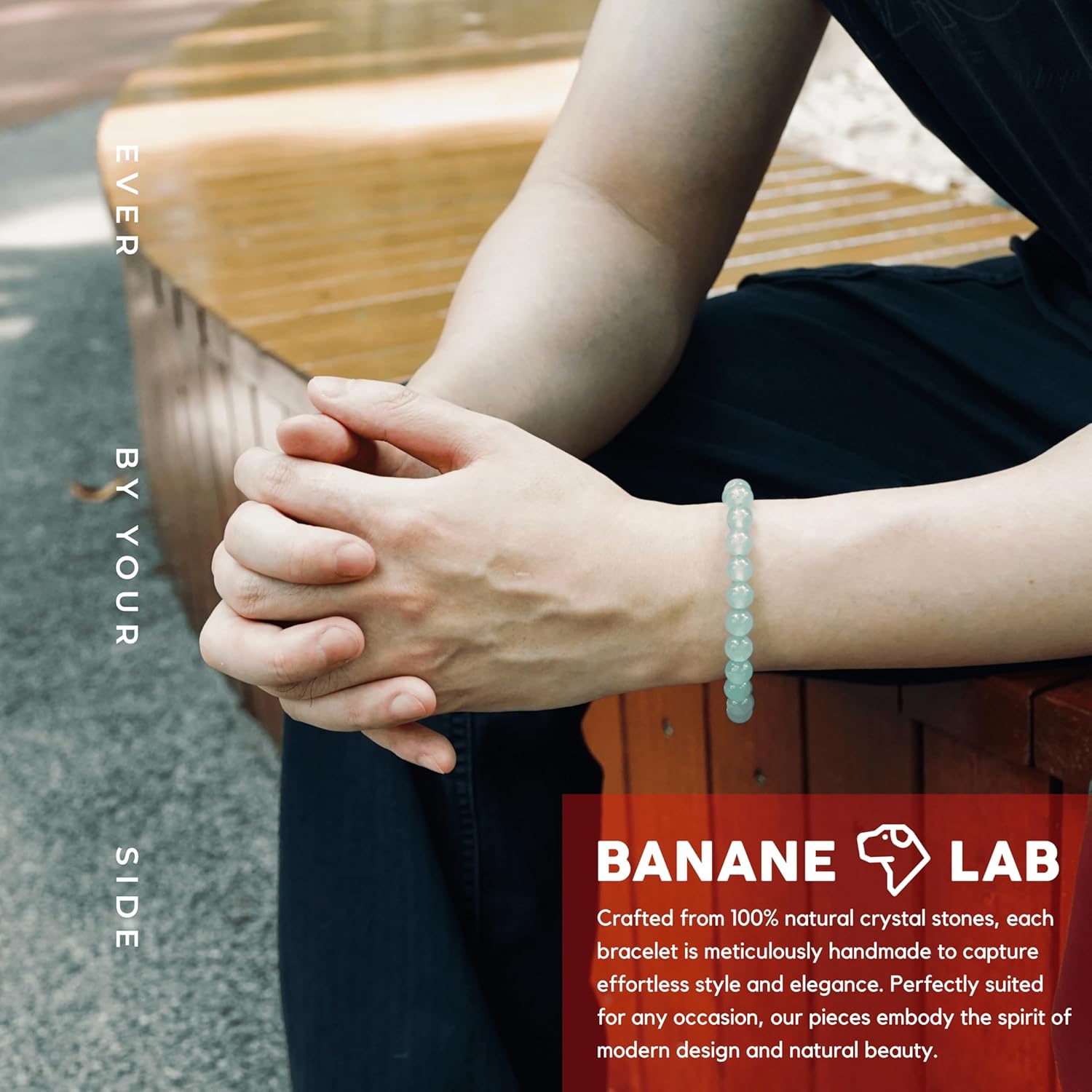 Natural Crystal Beads Stretch Bracelet for Women Men, Handmade Crystal Beaded Spiritual Energy Healing Gemstone Yoga Chakra Jewelry, Gifts for Her Him, DIY Kit Included, Fits 6.5" Wrist - Image 4