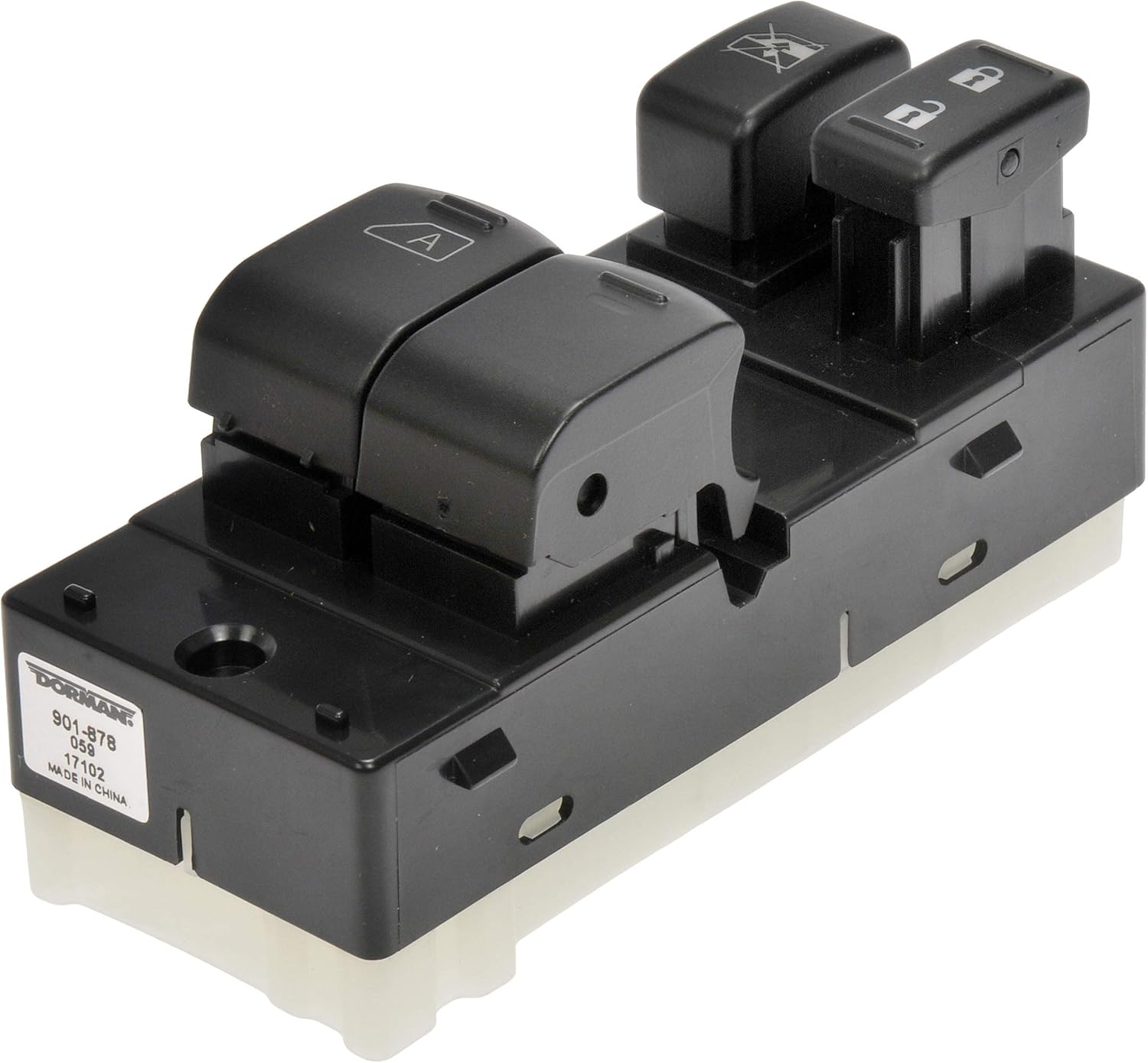 Dorman 901-878 Front Driver Side Master Power Window Switch-4 Button Compatible with Select Nissan Models