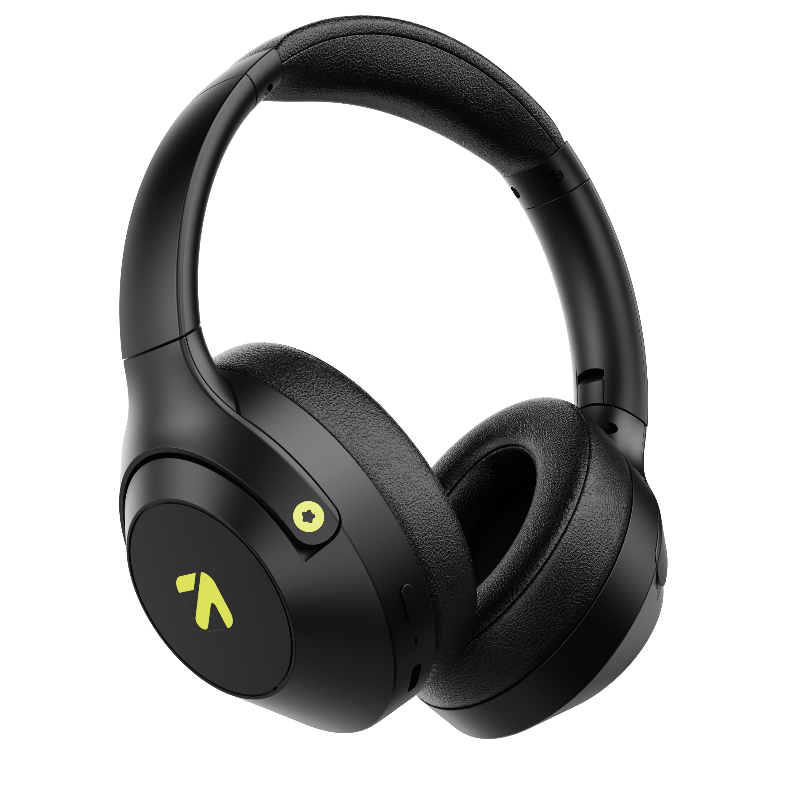 Boult Newly Launched Flex Over Ear Bluetooth Headphones with 70H Playtime, 40mm Bass Drivers, Zen™ ENC Mic, Type-C Fast Charging, 4 EQ Modes, Bluetooth 5.4, AUX Option, IPX5 Jet Black