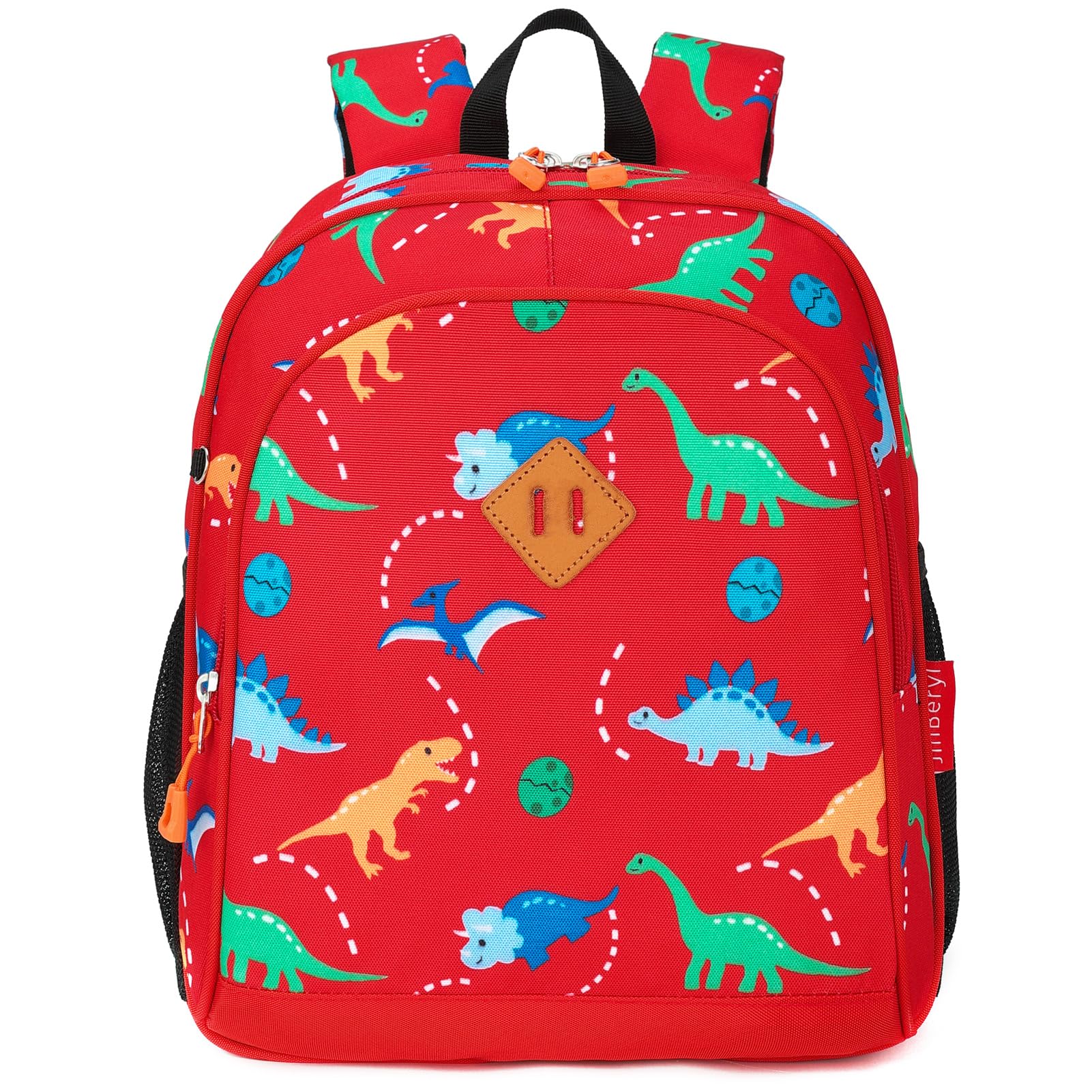 JinBeryl Toddler Backpack for Boys or Girls, Little Kids Backpack for Preschool or Kindergarten, Red, Mini, Daypack Backpacks