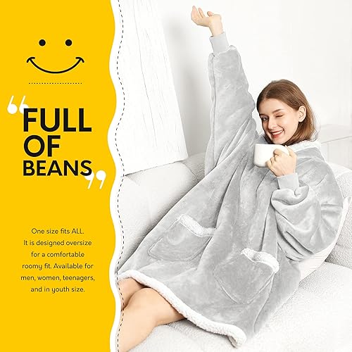 Miniatura 2 de Manta con capucha para mujer sudadera con capucha de gran tamaño para mujer acogedora y cálida manta gigante de sherpa regalos de cumpleaños para