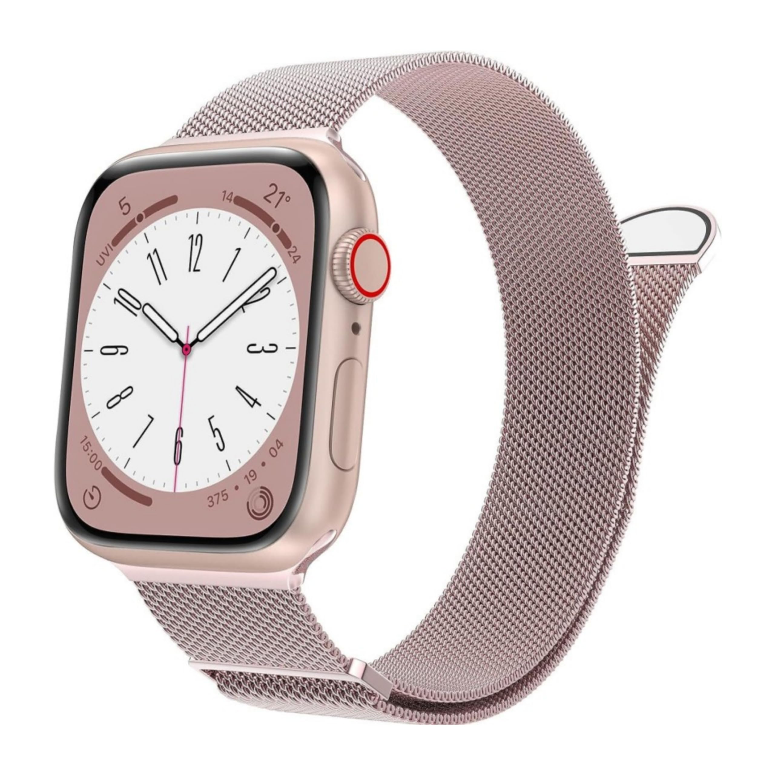 Like Star® Metal Stainless Steel Magnetic Strap 42 44 45 49 (mm) is Compatible With iWatch Series 7 6 5 4 3 2 SE Apple Watches & Many More. (Watch NOT Included)