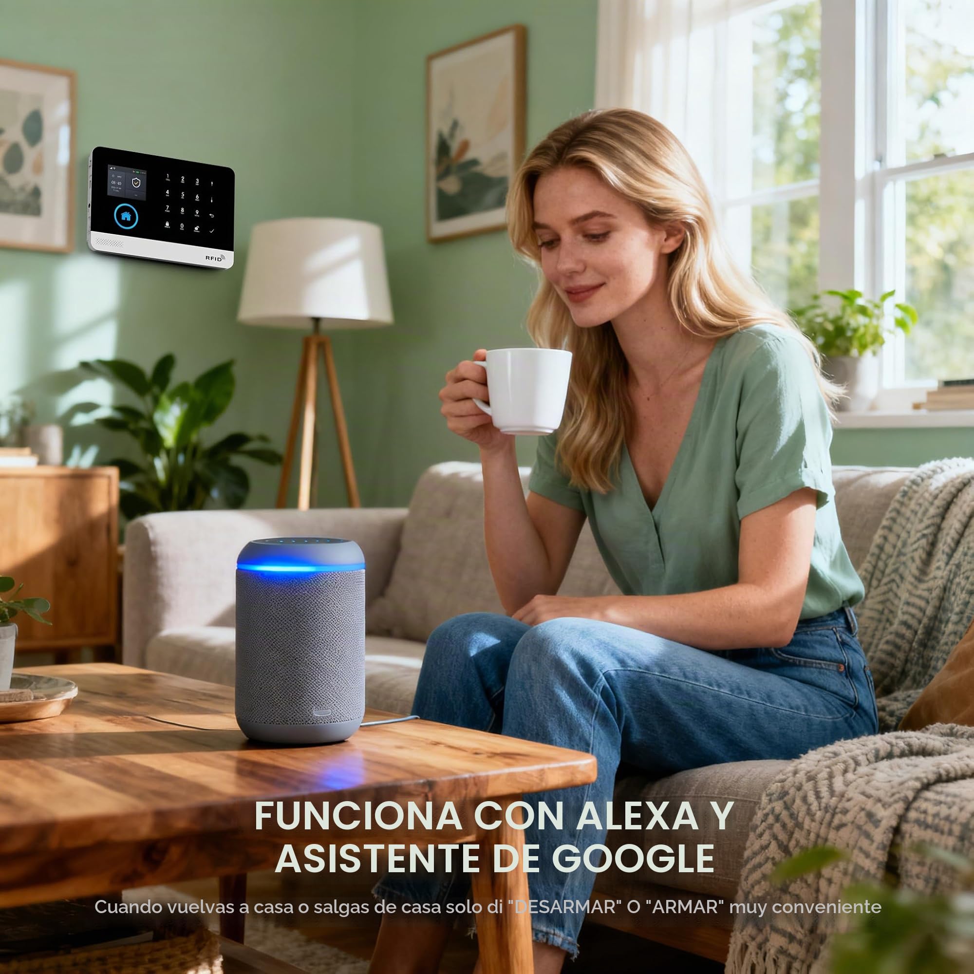 Alarma para casa inalámbrica DIY 24 piezas – 4G/WiFi/GSM sistema de alarma casa, 10 sensores puerta/ventana + 5 detectores de movimiento, alarma 120 dB, App Tuya/Smart Life/Alexa/Google, garantía 1