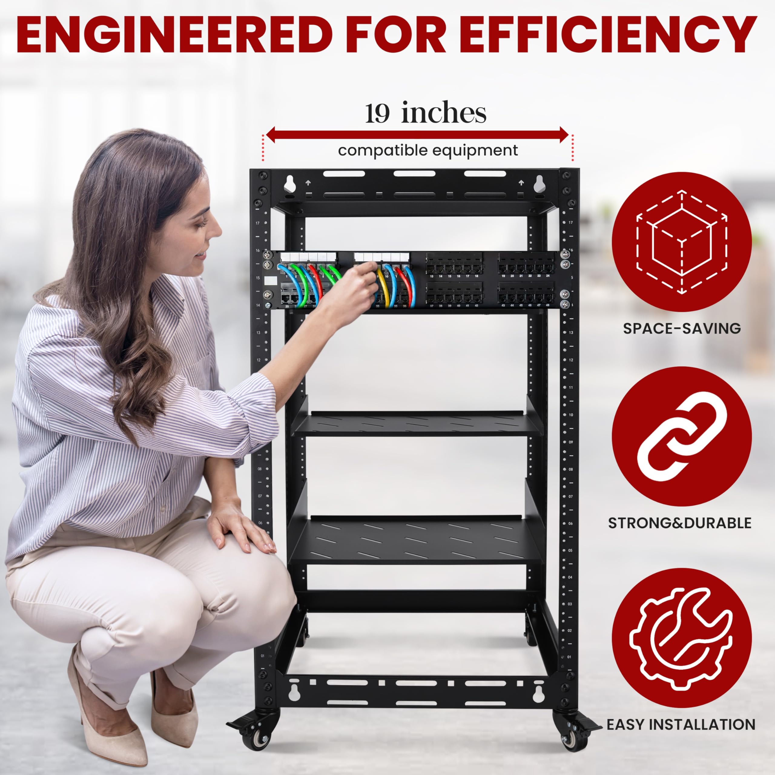 装飾的な金属製サーバー Amazon | PYLE 20U オープンフレームサーバーラック - サーバー