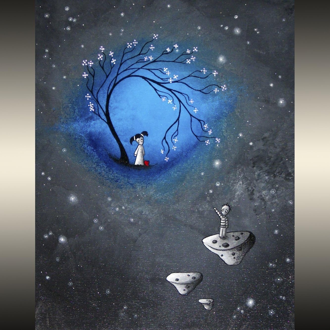 Original Fantasy Art Painting by Jaime Best - I Leave You With My Heart