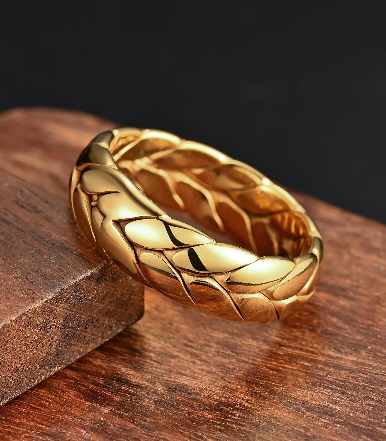 King Ring 7mm Woven Rings – Stainless Steel Band for Men & Women – Designed in USA