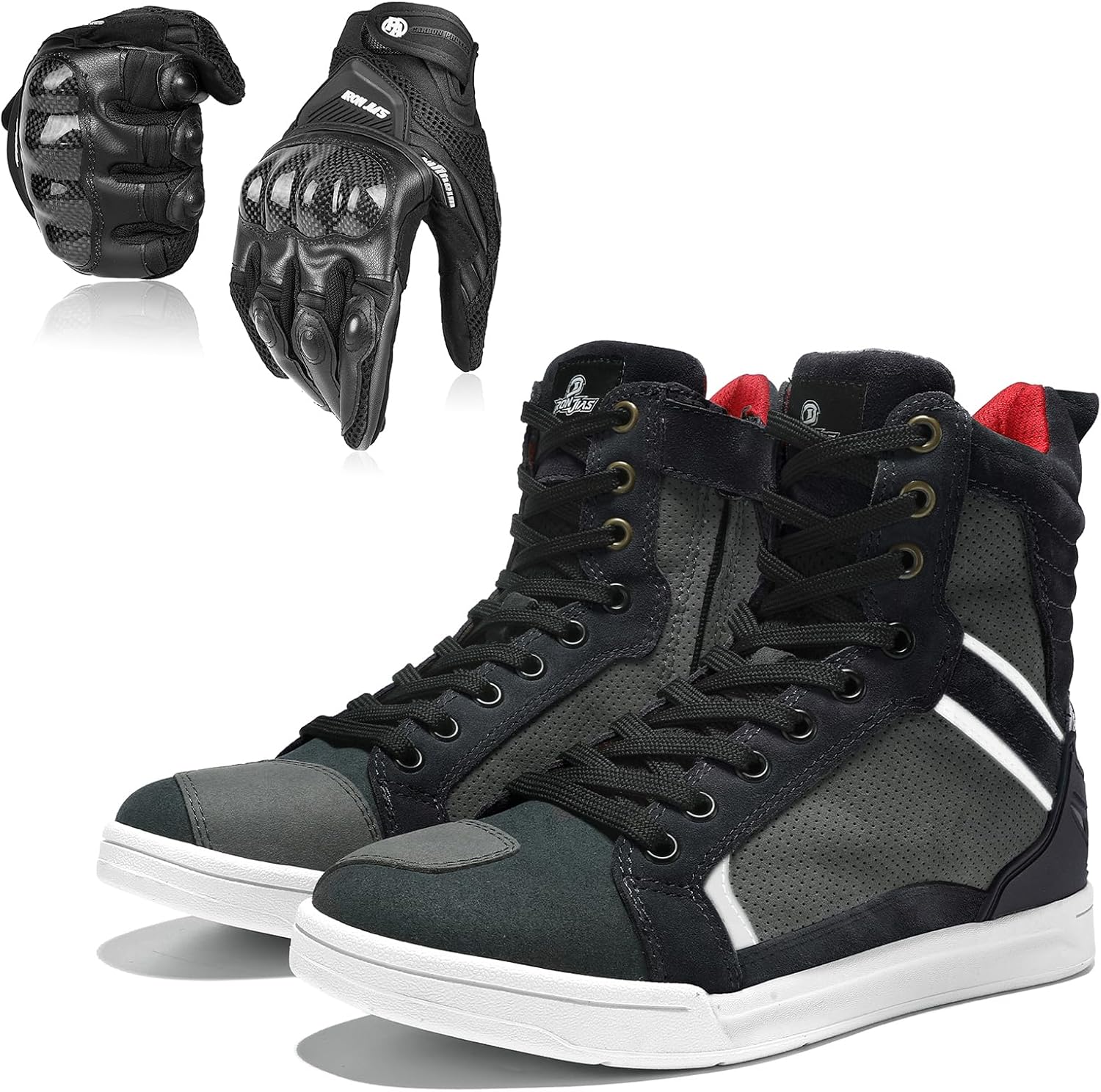 BORLENI Motorcycle Shoes and Motorcycle Gloves
