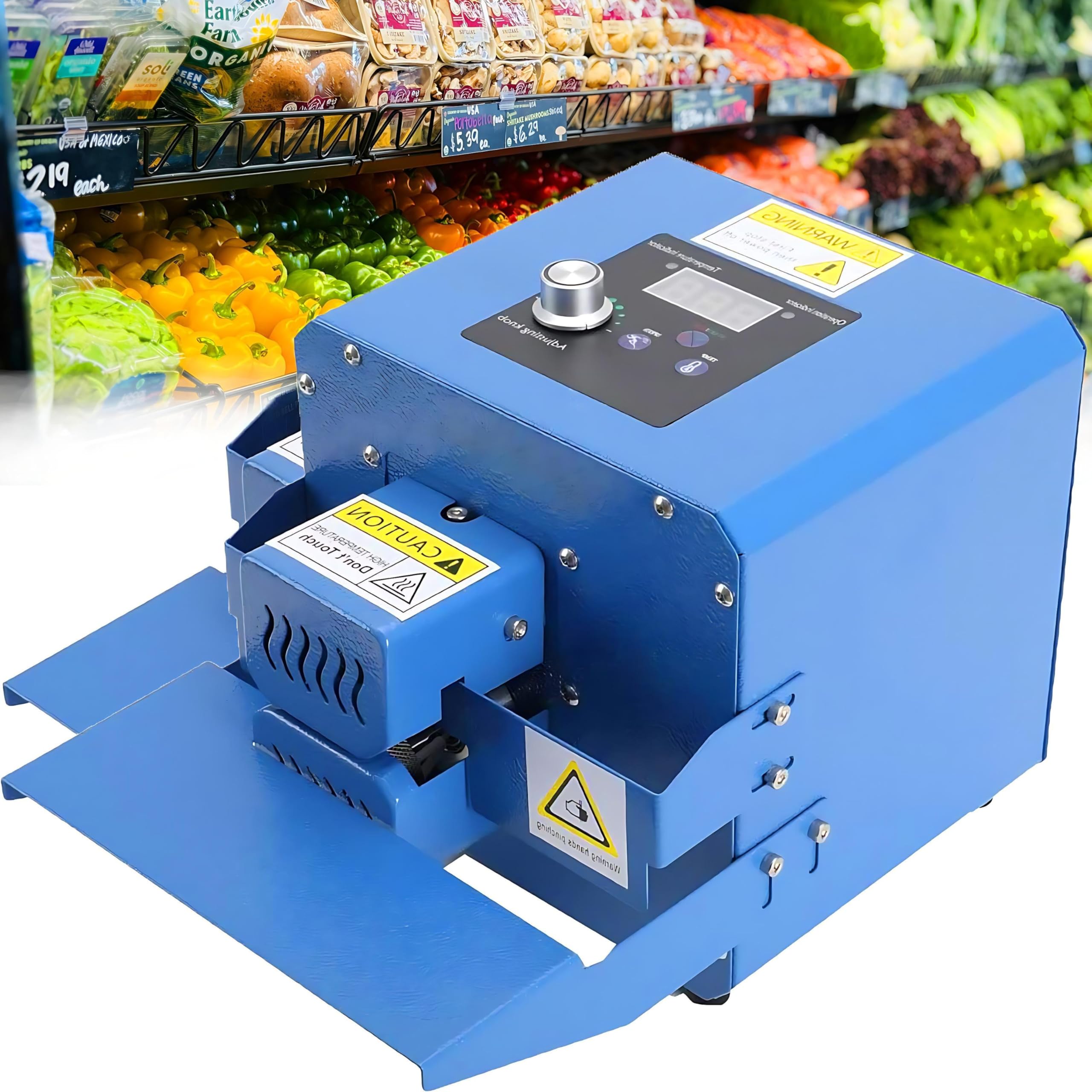 Machine à Sceller Les Sacs en Plastique avec Bande Continue, Contrôle Précis de la Température 80-200°C, Parfaite pour l'Emballage de Thé, Snacks et Produits Alimentaires