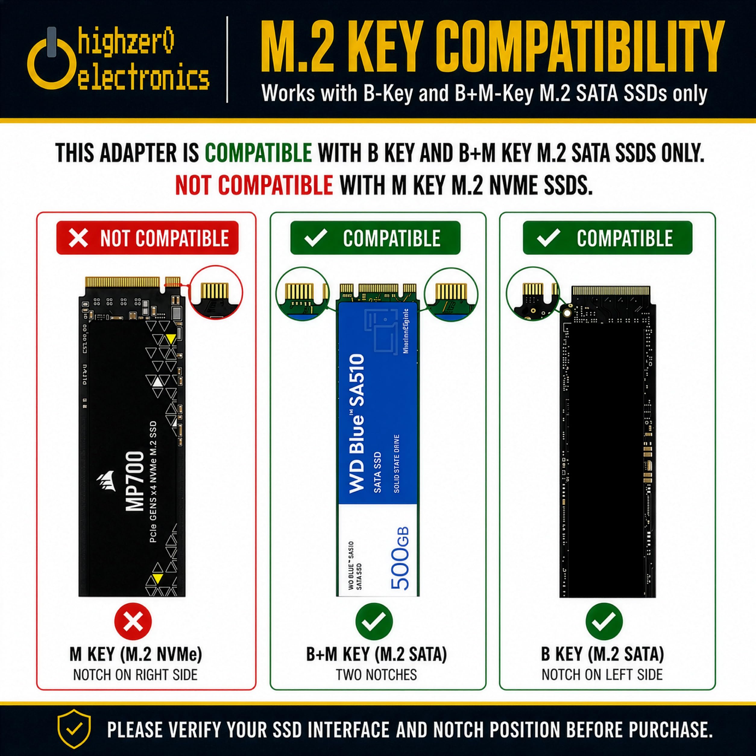 NGFF M.2 Adapter M2 SATA3 Raiser M.2 to SATA Adapter SSD M2 to SATA Expansion Card B Key Suppor 30/42/60/80mm (M.2 to SATA, M.2 to SATA) | Para SSD SATA M2 2230 2242 2260 2280 M.2 | SATA III 6Gbps | Incluye hardware de montaje | No diseñado para SSD NVMe
