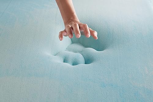 Miniatura 4 de Serta Colchón de espuma viscoelástica con infusión de gel de 9 pulgadas, tamaño California King, blancogris