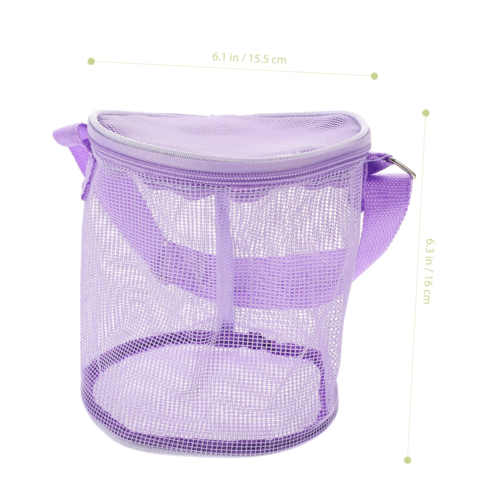 KOMBIUDA Large Capacity Mesh Shell Bag Beach Pool Toy Storage Boys and Girls Beach Bag Seashell Pouch Material