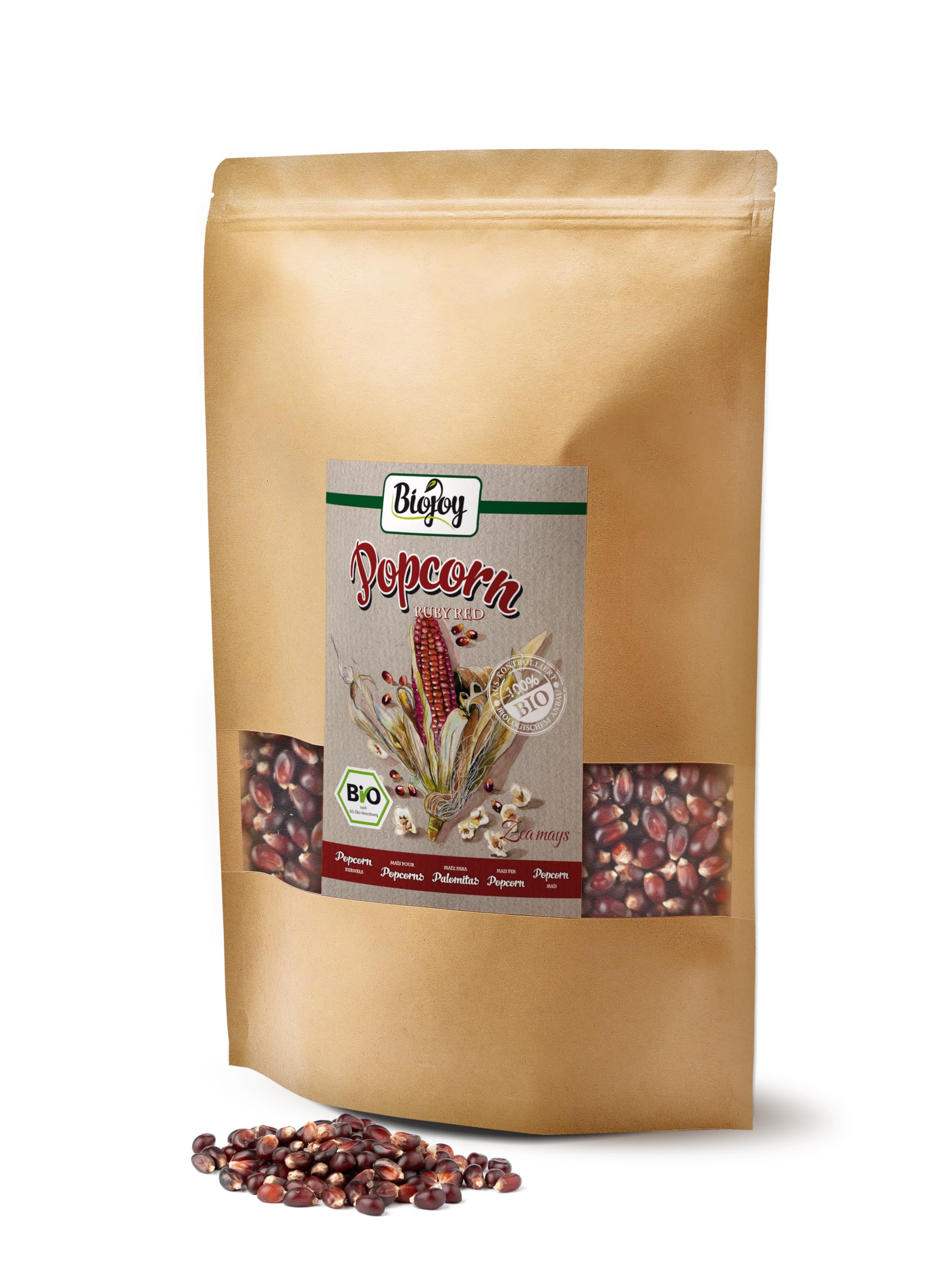 Biojoy Maíz BIO para palomitas Ruby Red (2 kg)