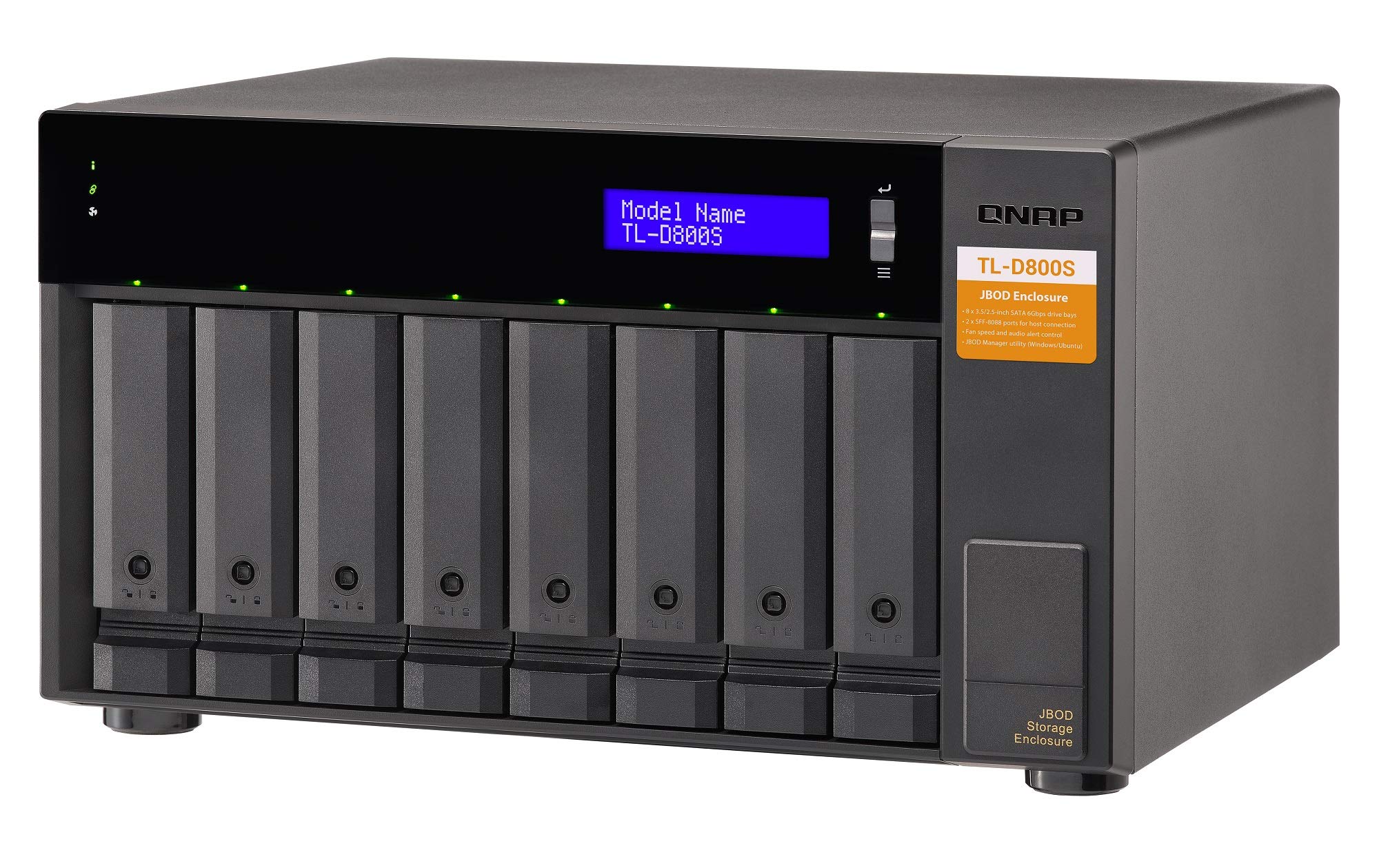 Qnap TL-D800s - Array Di Dischi Rigidi - 8 Alloggiamenti (satA-600)