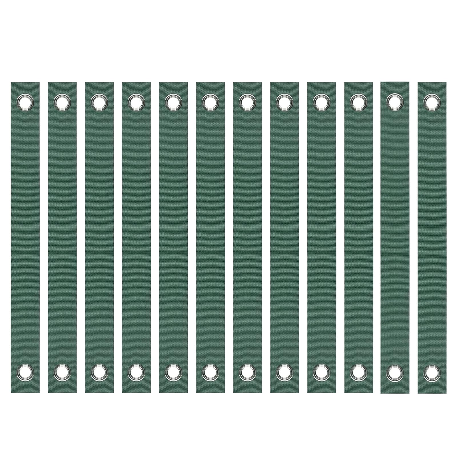 Tree Straps for Staking - 12 Pieces Anti-Pour Tree Support Straps for Staking Newly Planted Saplings and Hurricane Protection, Tree Straightening Ties (Green)