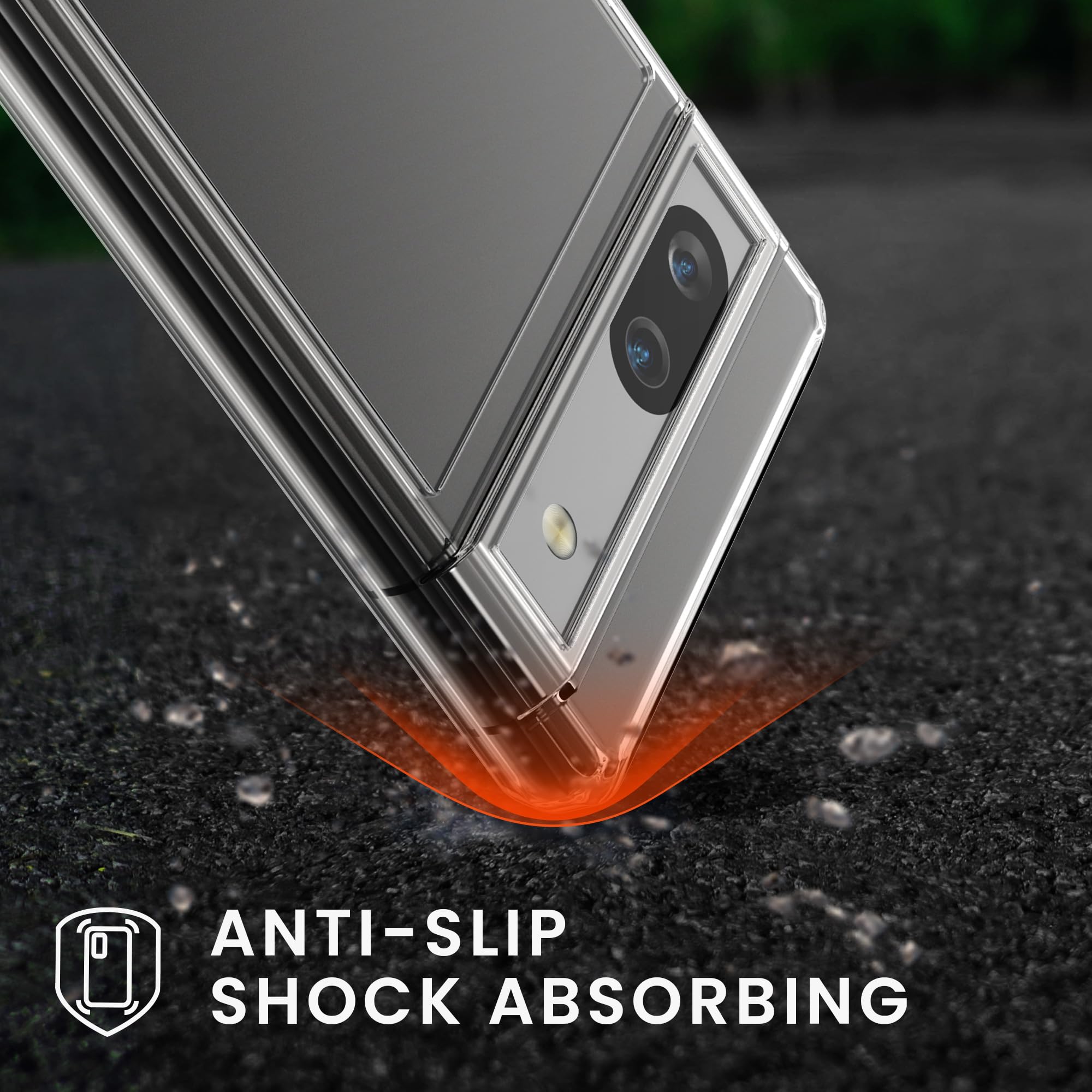 COMAKU Funda Compatible Con Google Pixel 8 Pro Case, Transparente TPU Chica Diseño Dama Carcasa 3D Motivo Flores Relieve Protector Case Cover - Panda