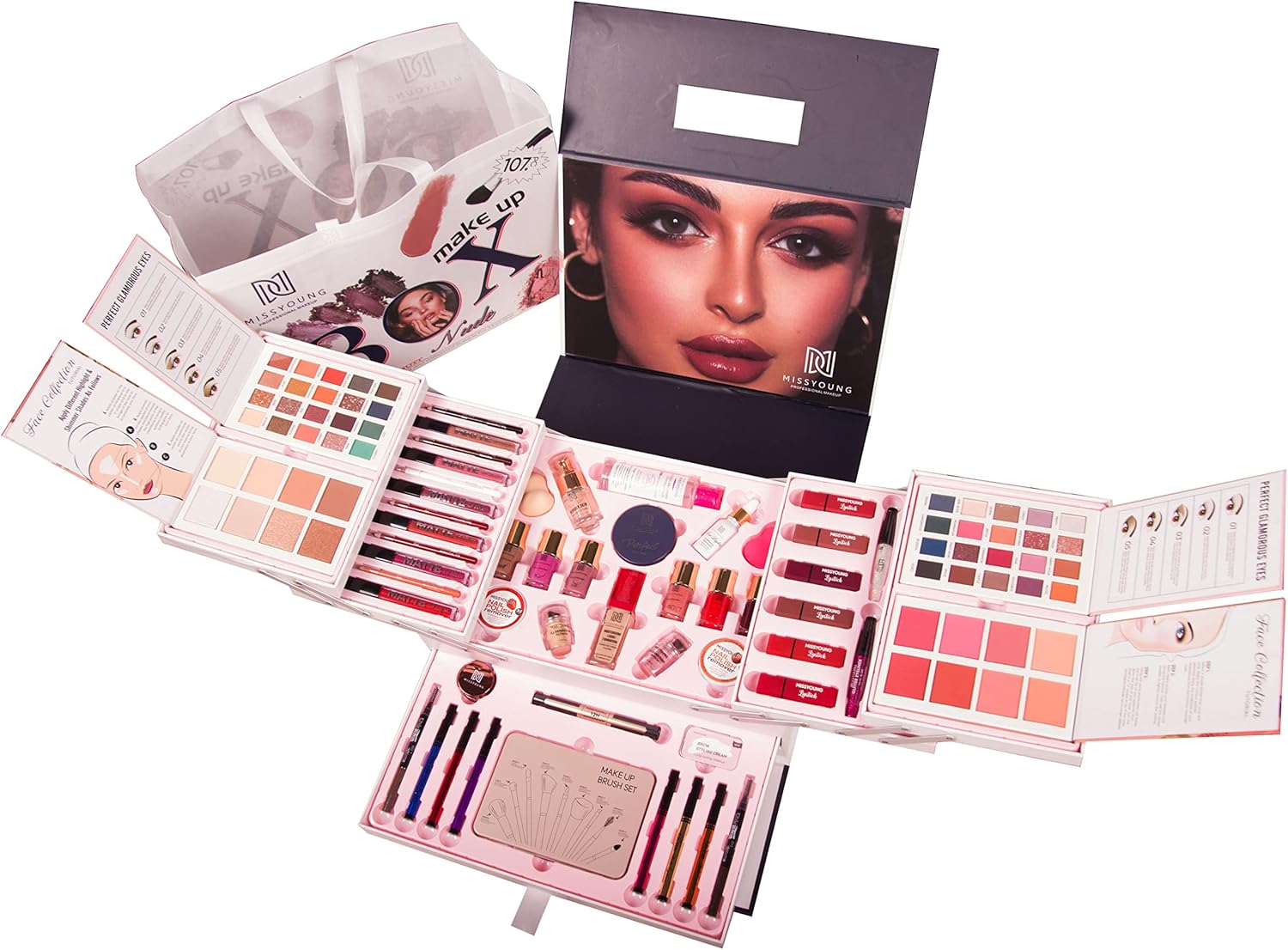 Miss Young Professional Makeup Kit Sets – Wide Range Of Combinations To Chose From! (Set of 107 Pcs)