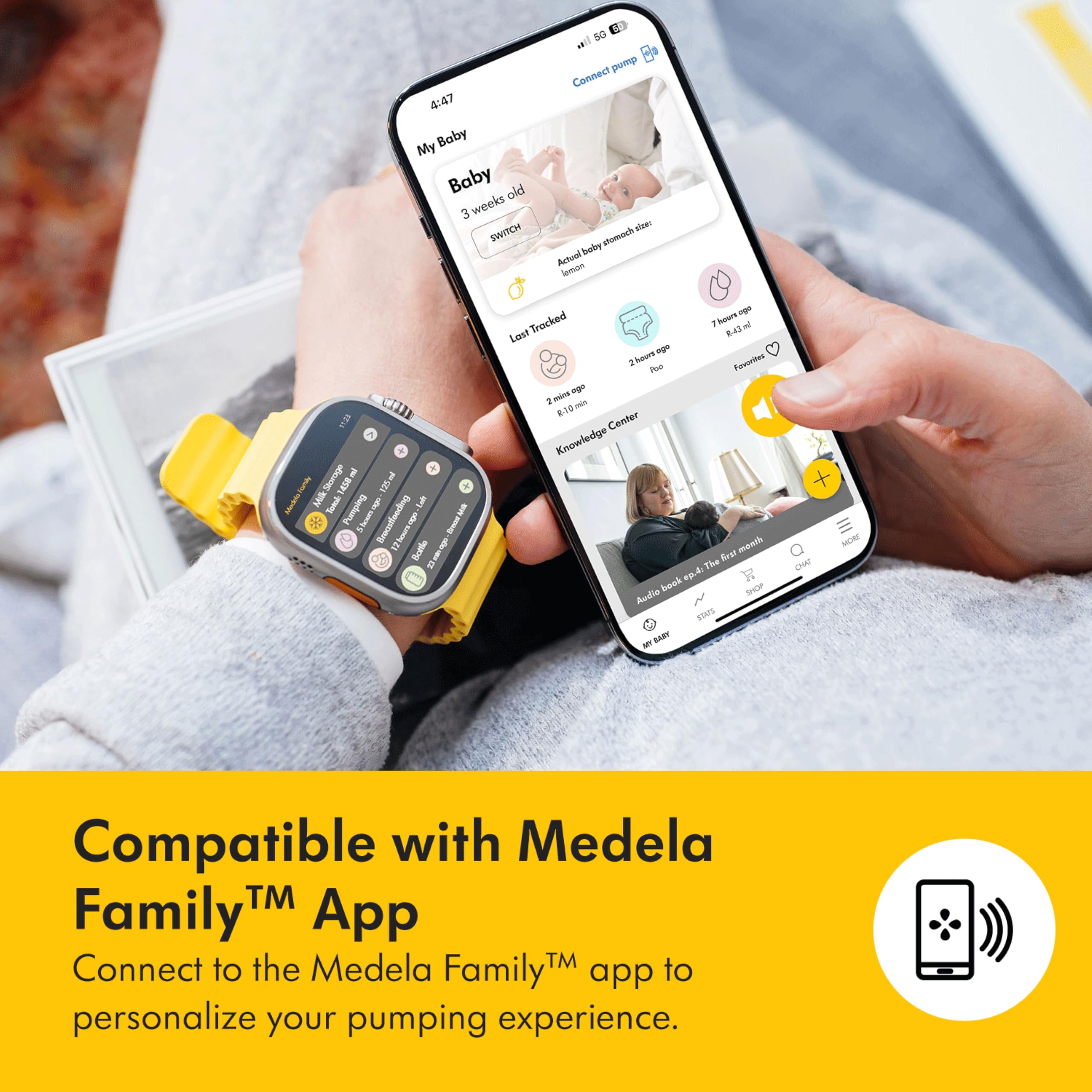 Medela Freestyle Hands-Free Breast Pump | Wearable, Portable and Discreet Double Electric Breast Pump with App Connectivity