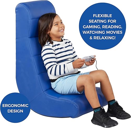 Miniatura 5 de Factory Direct Partners Balancín de video horizontal suave y ergonómico suave para piso, silla acolchada ideal para leer, jugar o ver la televisión