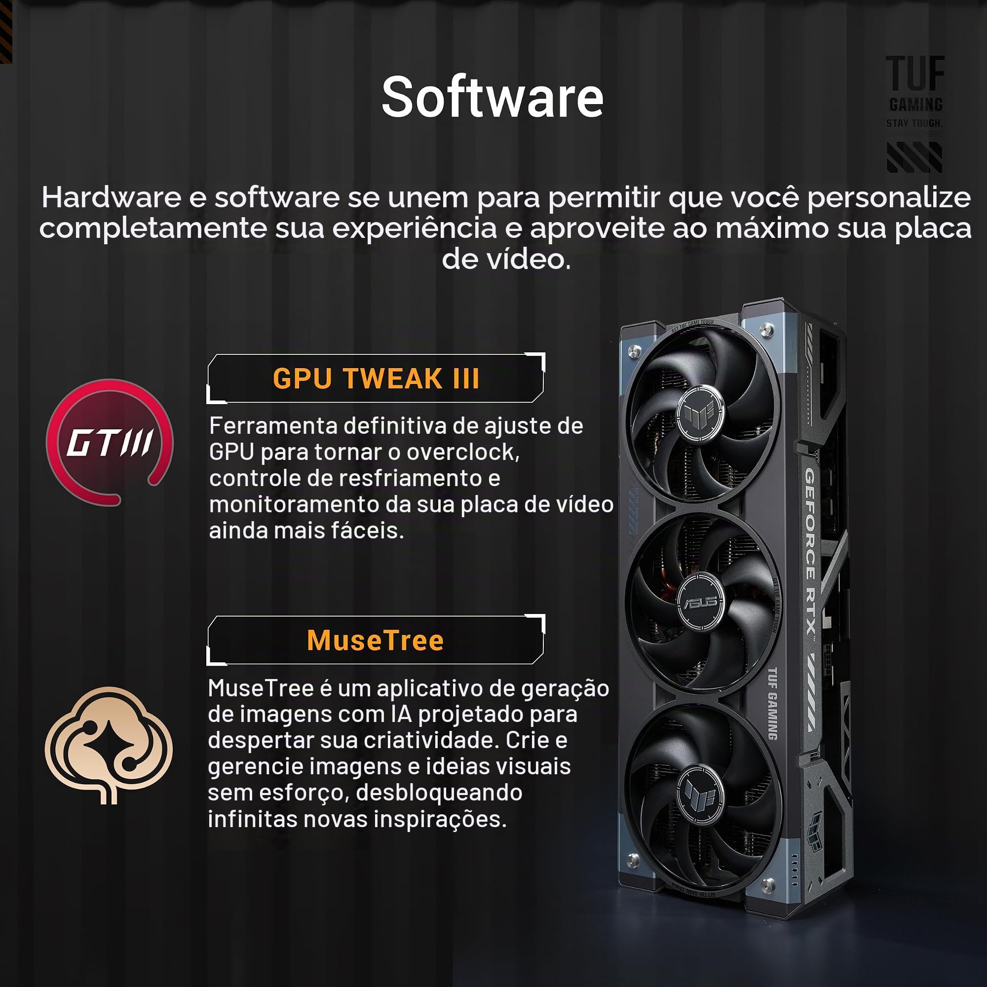 ASUS Placa gráfica para jogos TUF Gaming GeForce RTX 5080 OC