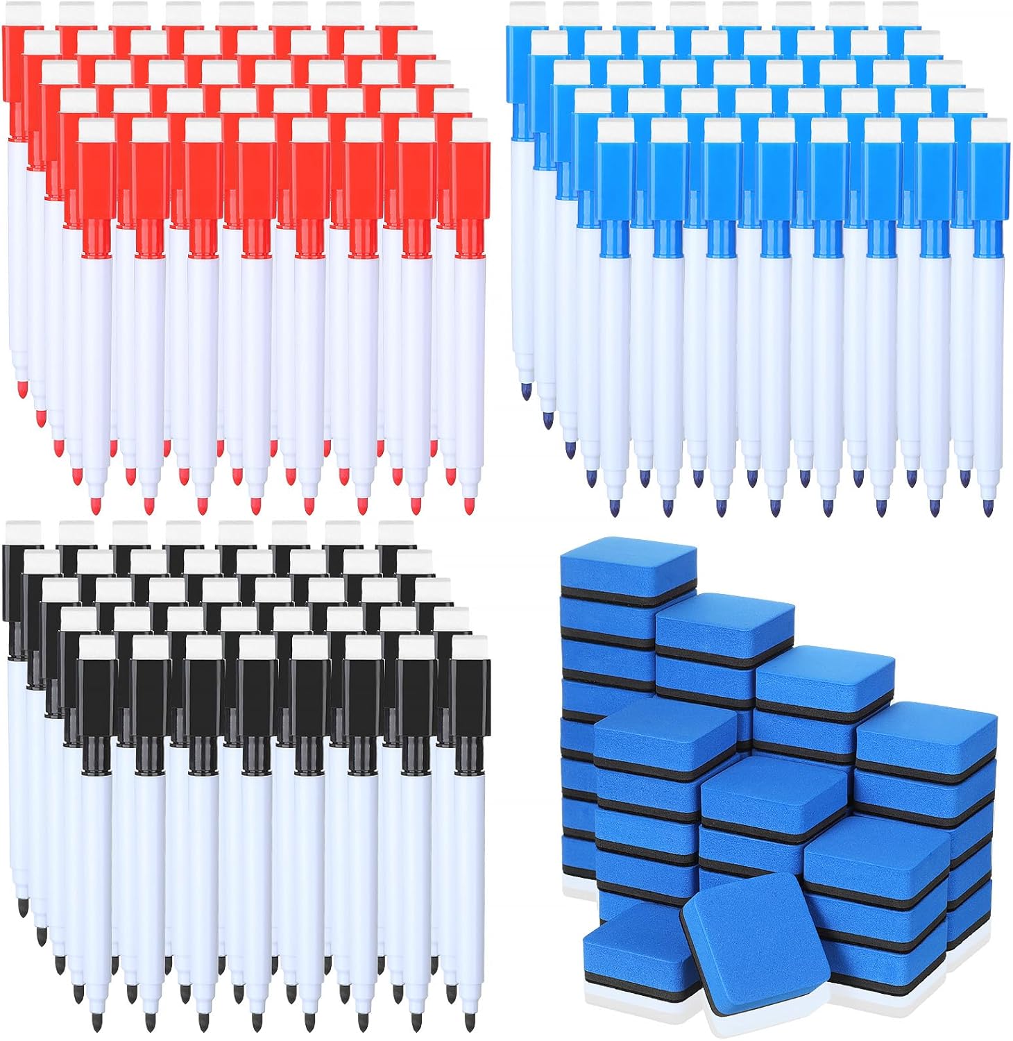 Kosiz 160 Pcs Dry Erase Markers and Dry Erase