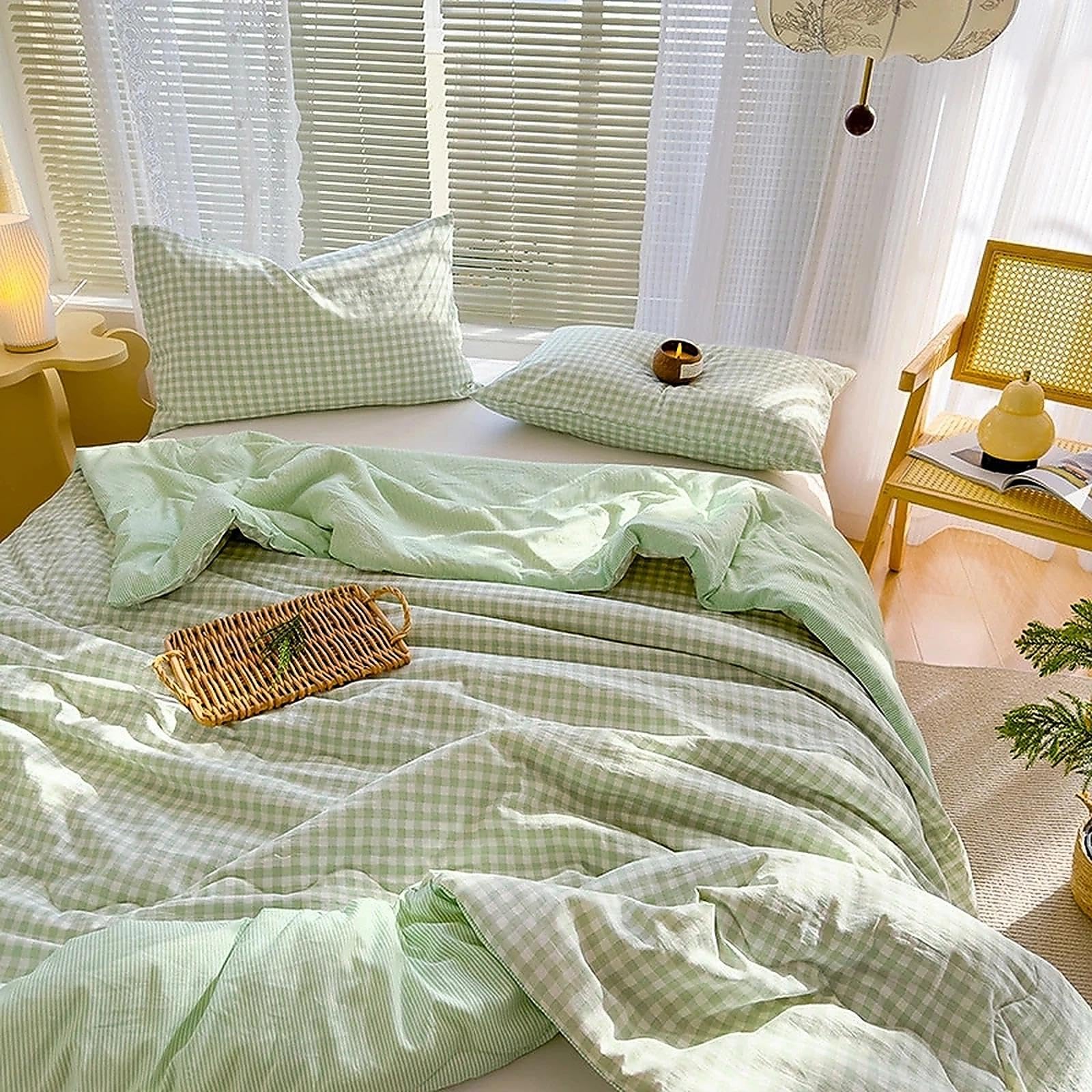 Generico Copriletto Estivo Trapuntino Cotone Morbido e Confortevole per Letto Singolo e Una Piazza e Mezza, Coperta Leggera e Traspirante, Stampa Digitale(B,200x230cm)