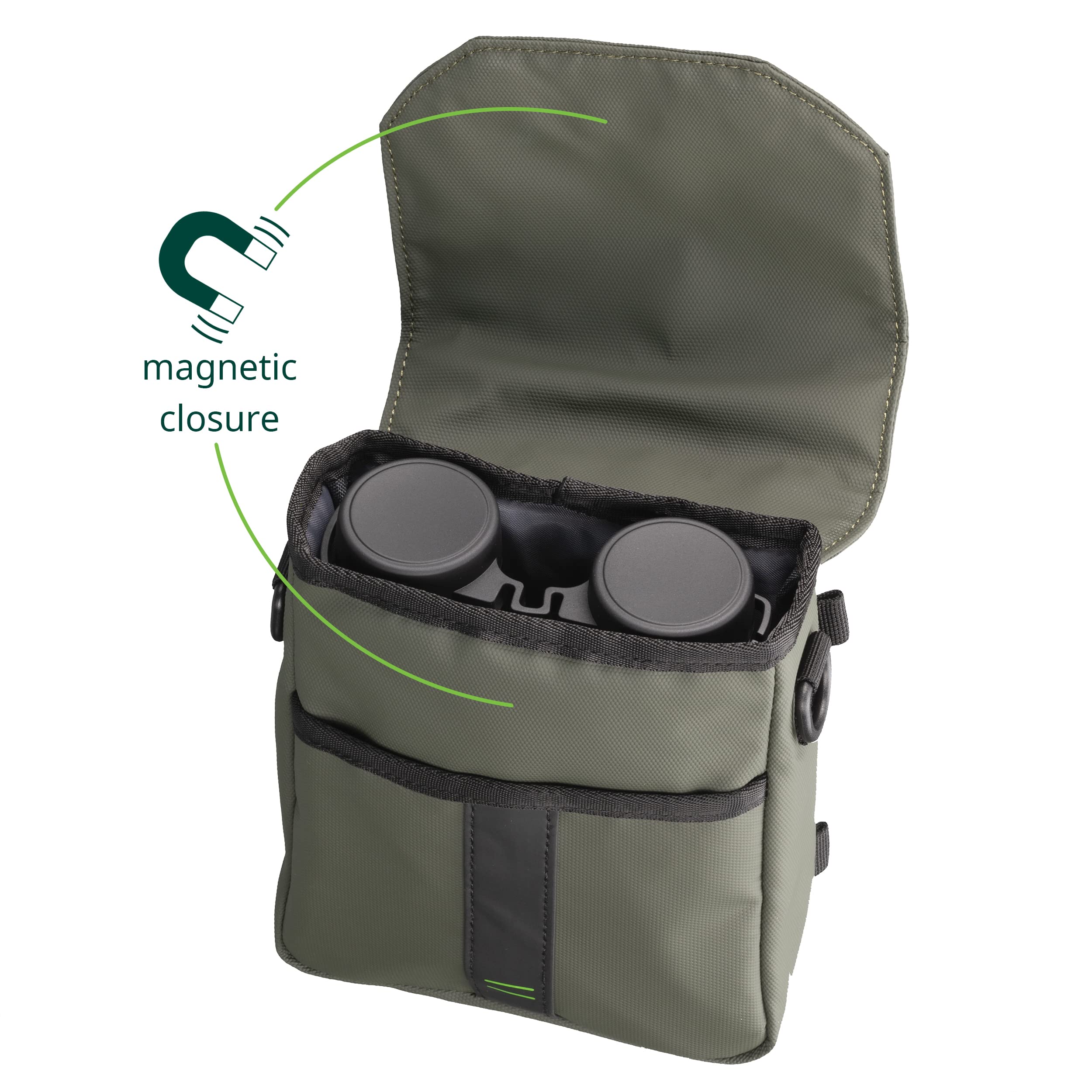 Alpen Optics Teton Binocolo da caccia 8x42 impermeabile con vetro ED | Corpo leggero in magnesio, adatto a chi porta occhiali, trattamento multistrato completo, prismi Abbe, azoto