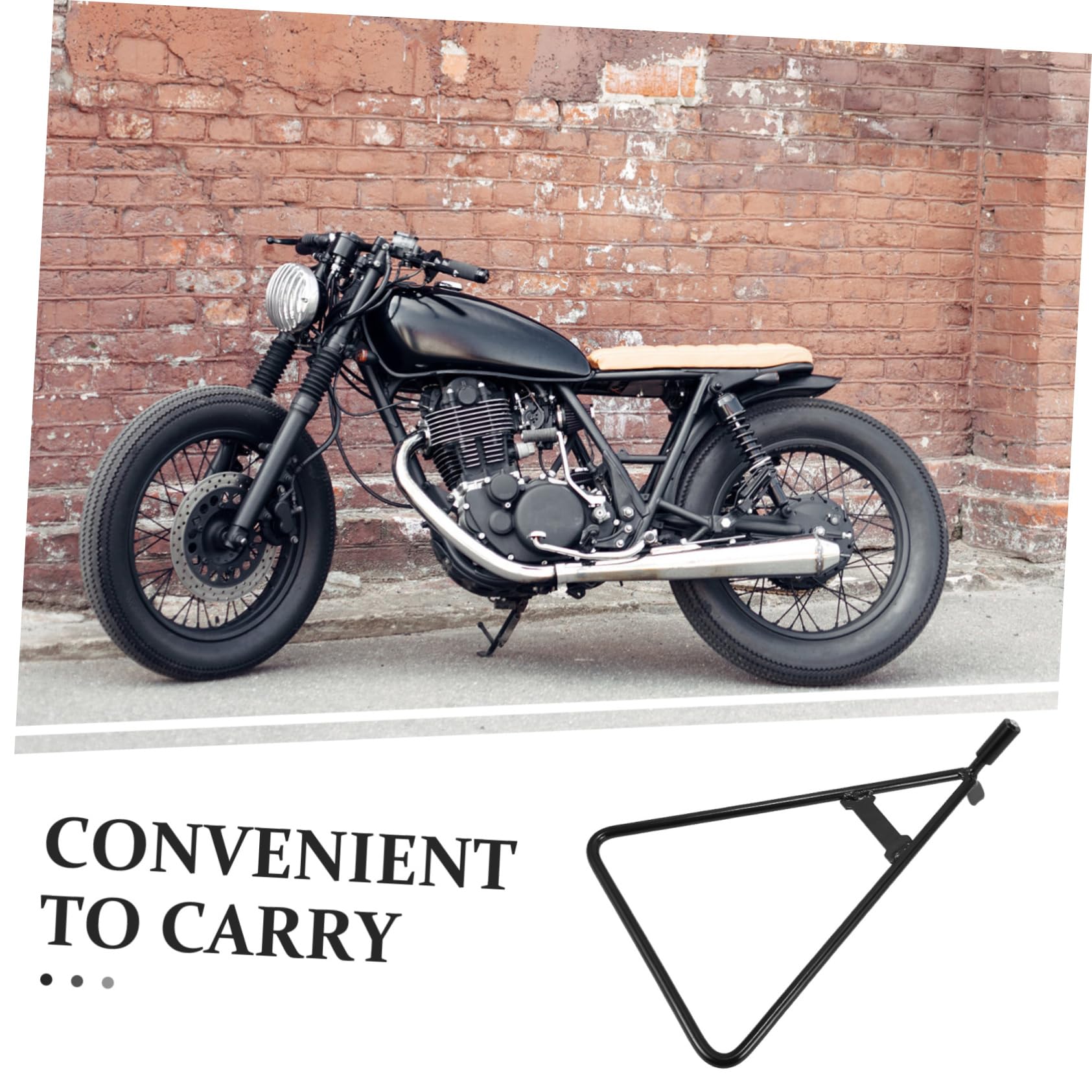 Béquille Triangulaire de Moto Noire en Fer pour Remplacement