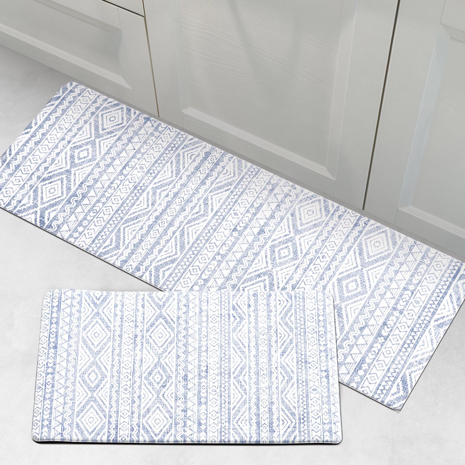 Anti Fatigue Kitchen Mats, 2 PCS Cushioned Kitchen Rugs, Waterproof Kitchen  Floor Mats Non Slip, Boho Comfort Foam Standing Mat For Laundry, Office, image size:1500x1500