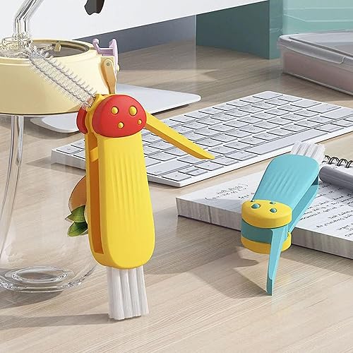 Miniatura 5 de Cepillo de limpieza 3 en 1 para tapa de taza, cepillo multifuncional de limpieza de botellas para botella de agua, tapa de taza, espacio para huecos