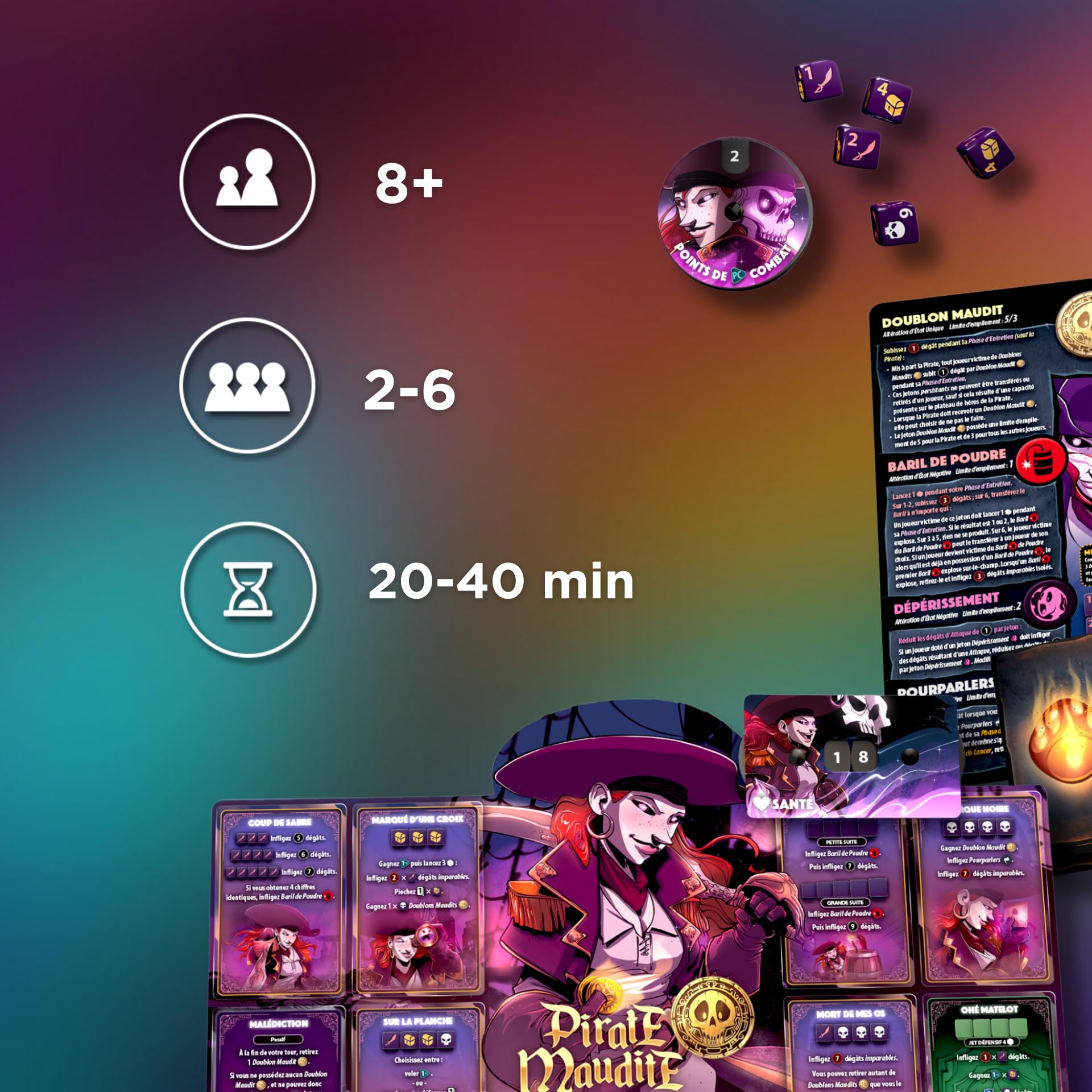 Dice Throne Saison 2 Artificier vs Pirate Maudite
