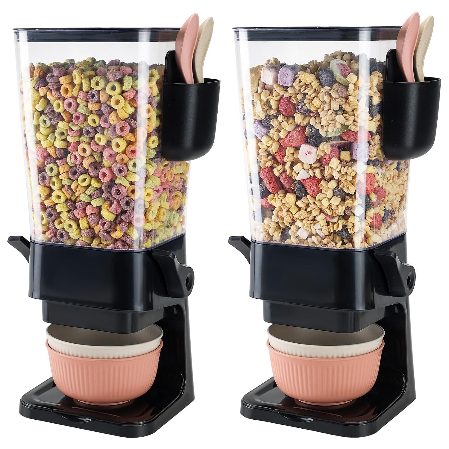 Osacoe Cereal Dispenser Countertop, 2-Pack 5.5 QT