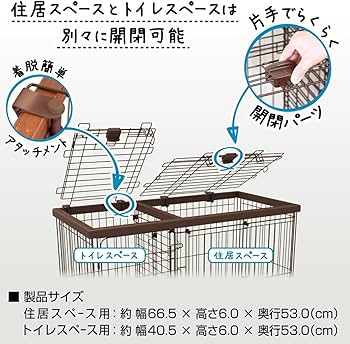 ペティオおしっこしつけゲージレギュラーサイズ屋根付き Amazon.co.jp: ペティオ (Petio) トイレのしつけが出来る ドッグルーム