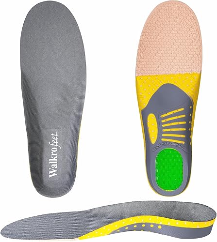 Walkrofeet Los insertos ortopédicos de sobrepronación alivian el dolor del pie, Gris