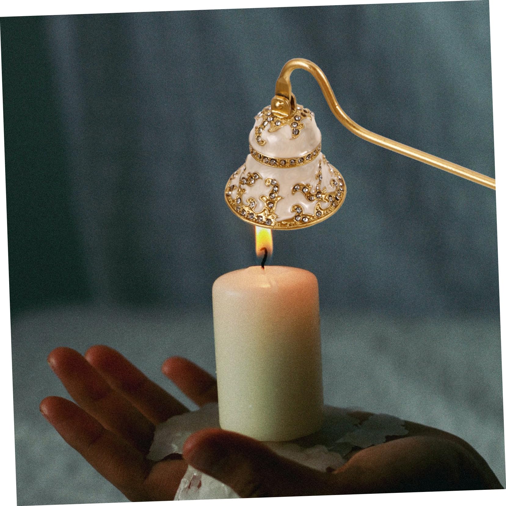 Kerzenlöscher Aus Zinklegierung Mit Langem Griff Kerzenzubehör Im Vintage-Stil Zum Sicheren Löschen Von Duftkerzen Aromatherapiekerzen Teelichtern Und Glaskerzen 1 Stück