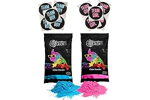 Gender Reveal Explosion Powder - Chameleon Colors 2 Lbs Pink and Blue Powder