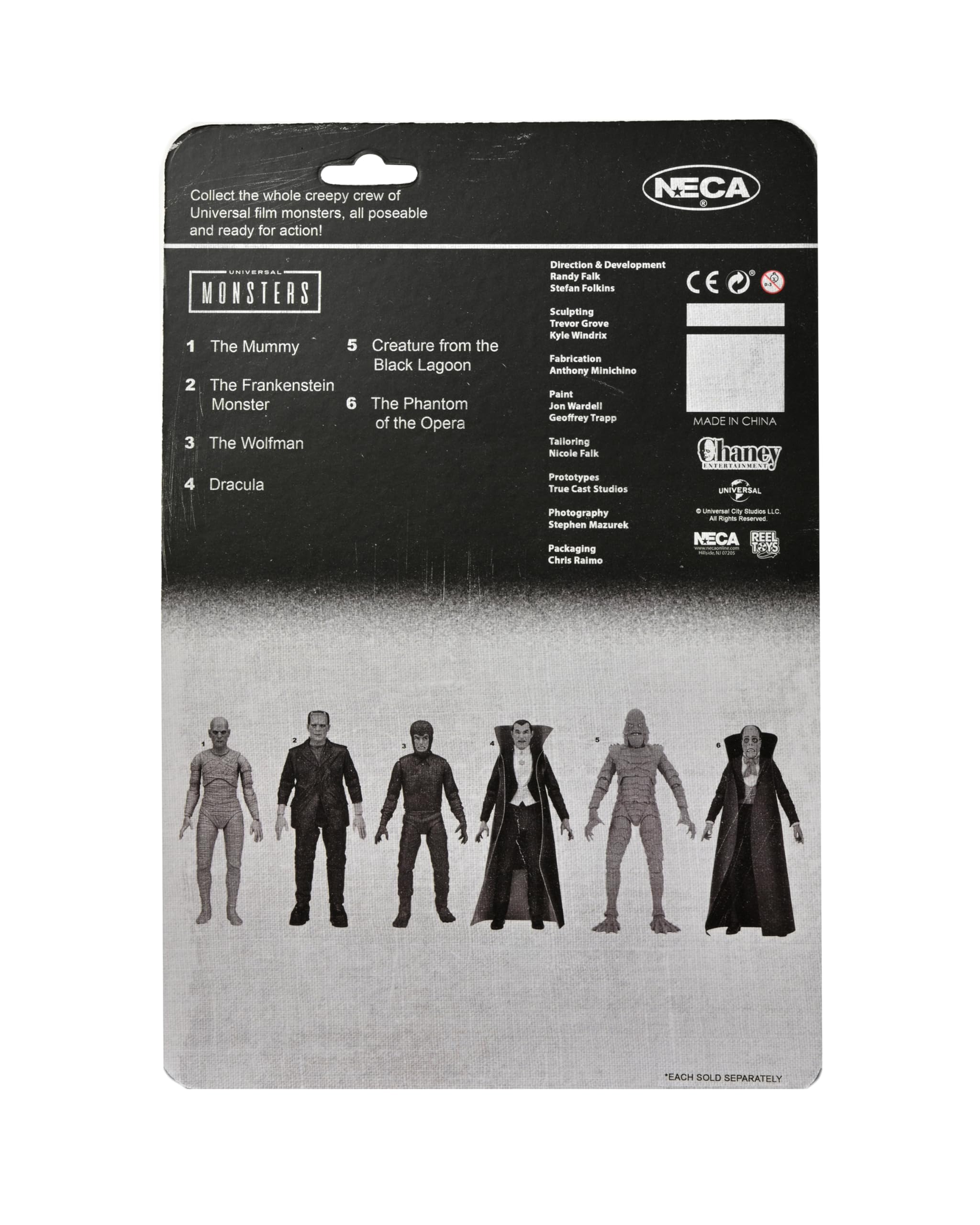 NECA Phantom of The Opera - Figura de acción Coleccionable a Escala 1:7, Retro (Brilla en la Oscuridad), Fantasma de la ópera